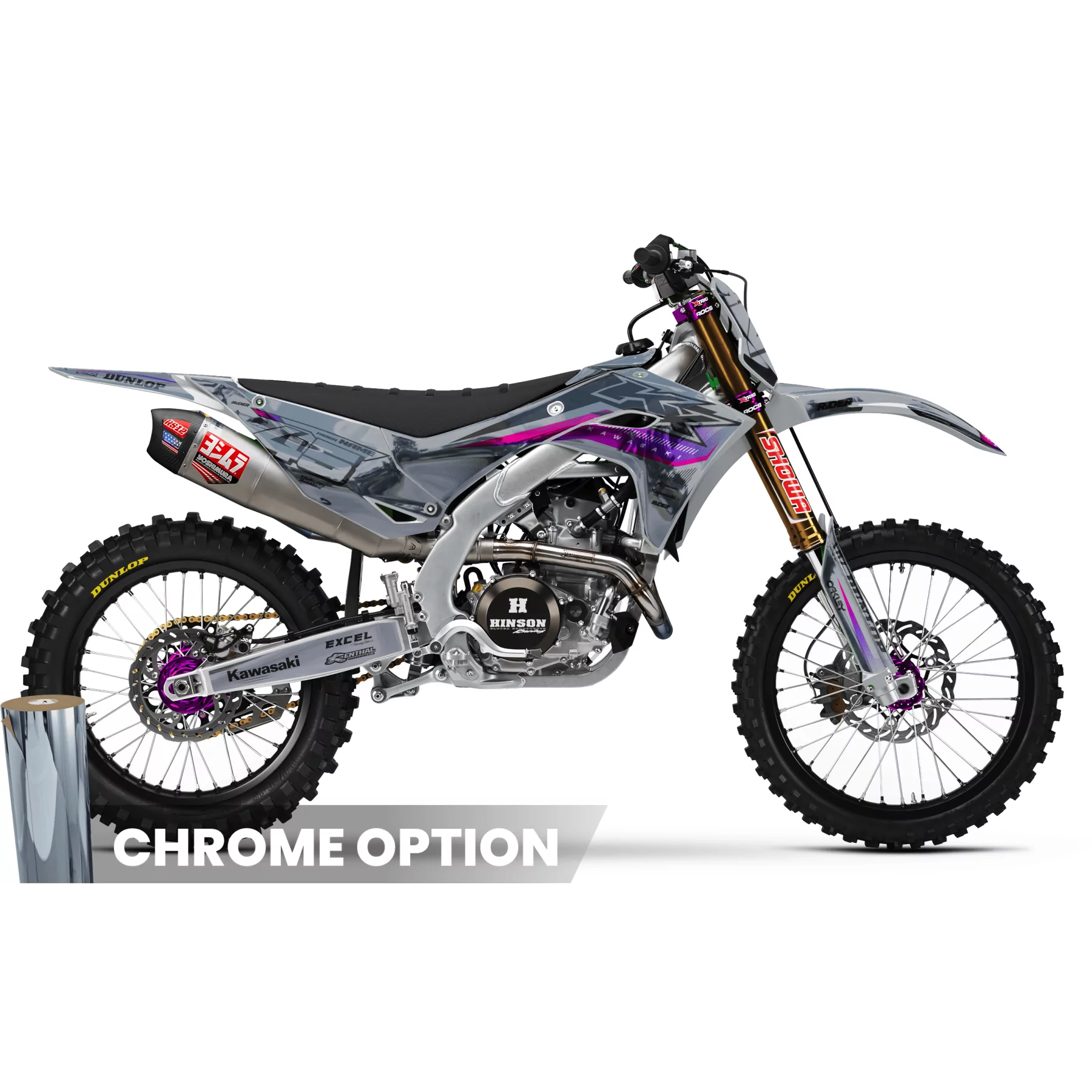 Kit adesivos moto KIT ADESIVOS MOTOCROSS KAWASAKI | Flowix