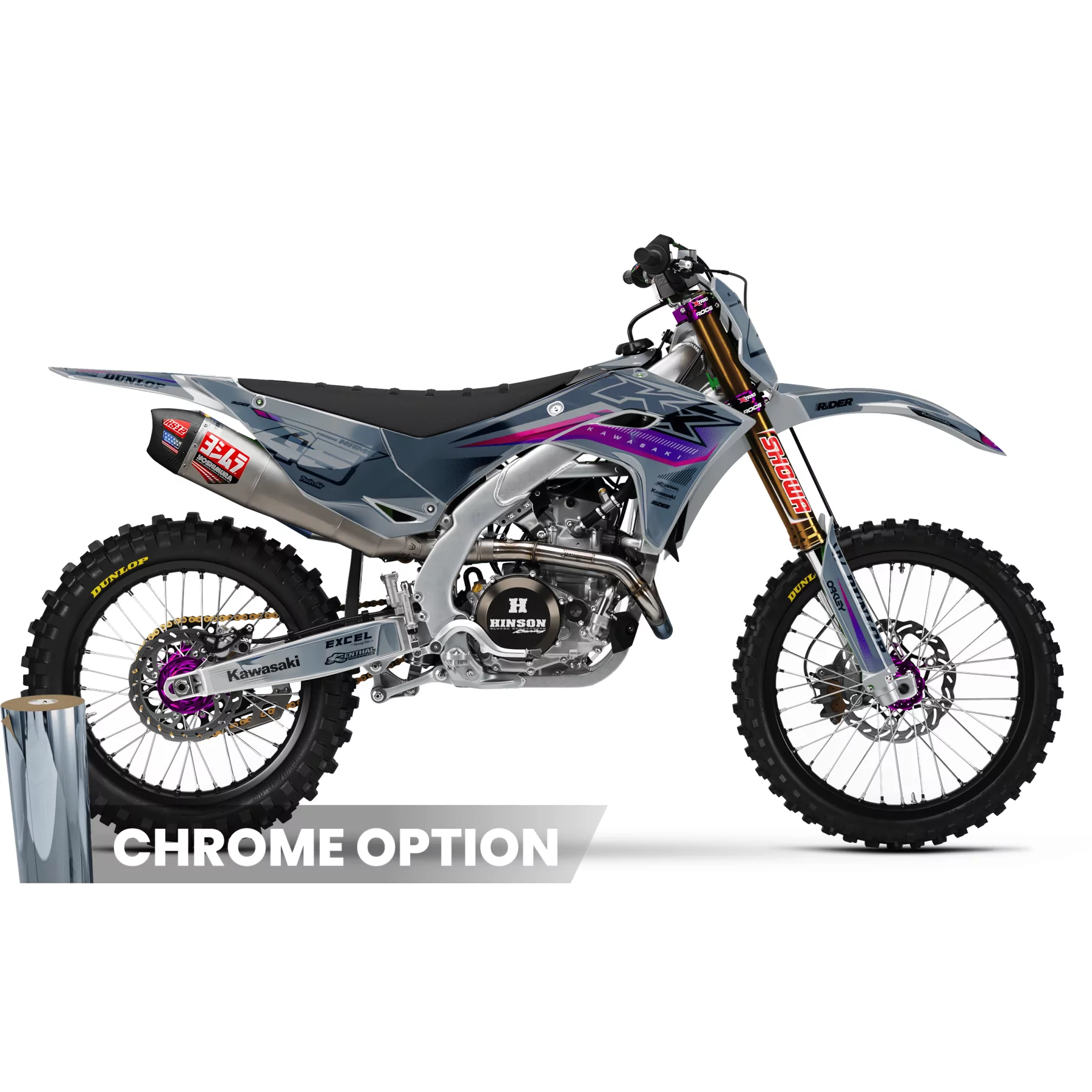 Stickerset moto STICKERSET MOTOCROSS KAWASAKI | Flowix