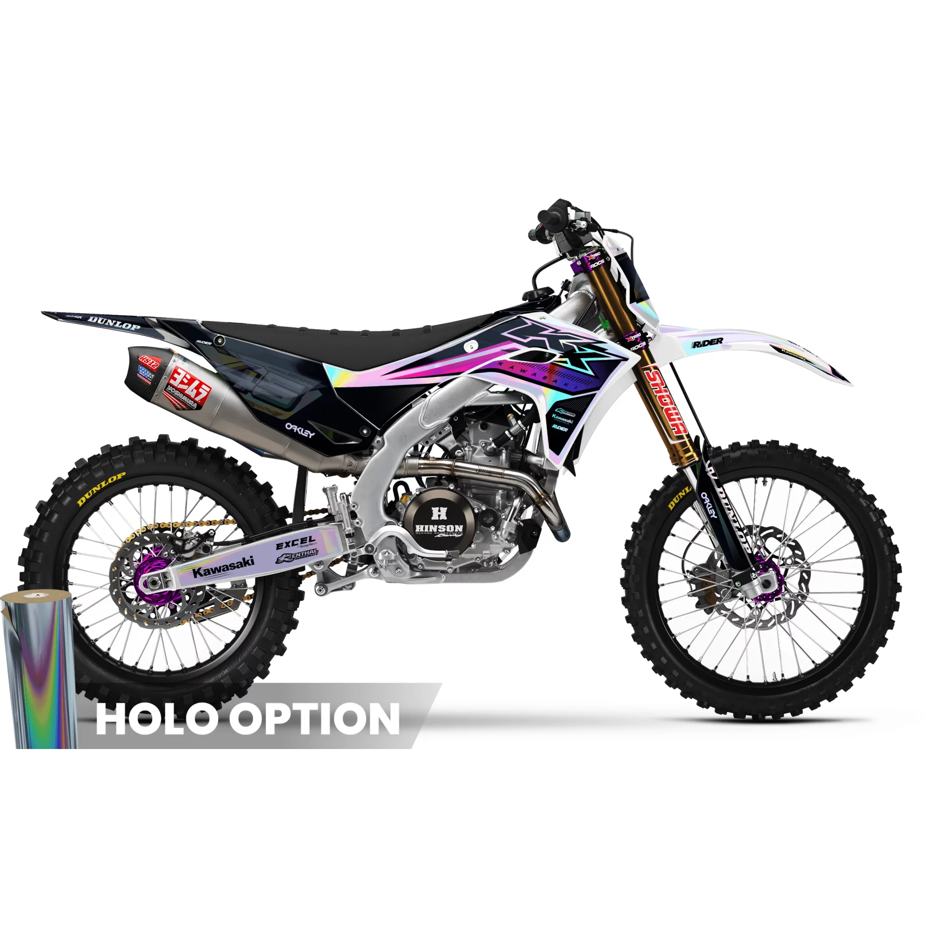 Stickerset moto STICKERSET MOTOCROSS KAWASAKI | Kolax