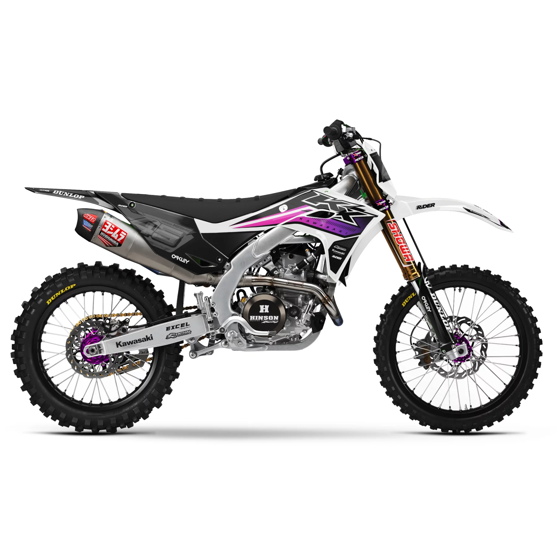Kit adesivos moto KIT ADESIVOS MOTOCROSS KAWASAKI | Kolax