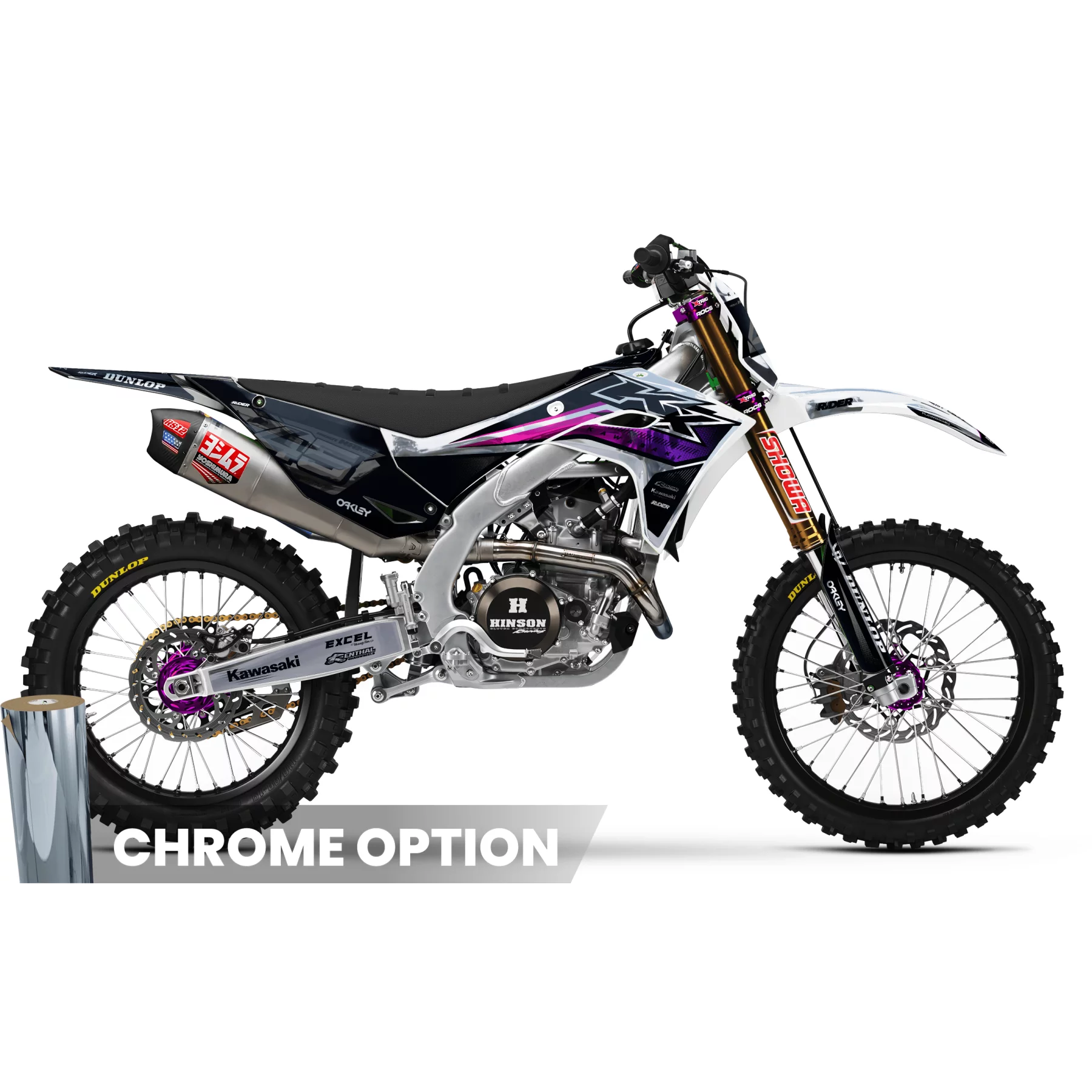 Kit adesivos moto KIT ADESIVOS MOTOCROSS KAWASAKI | Kolax