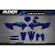 Kit de adesivos moto KIT ADESIVOS Motocross YAMAHA CARTOON MANGA BRUSH BLACK/BLUE
