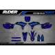 Kit de adesivos moto KIT ADESIVOS Motocross YAMAHA CARTOON MANGA BRUSH BLACK/BLUE