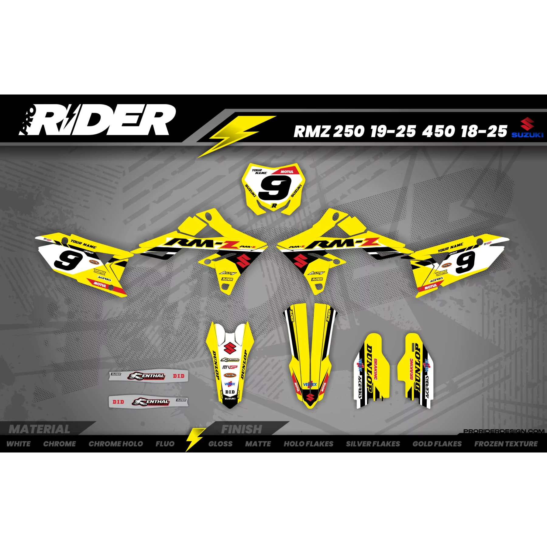 Stickerset moto STICKERSET MOTOCROSS SUZUKI | Samwa