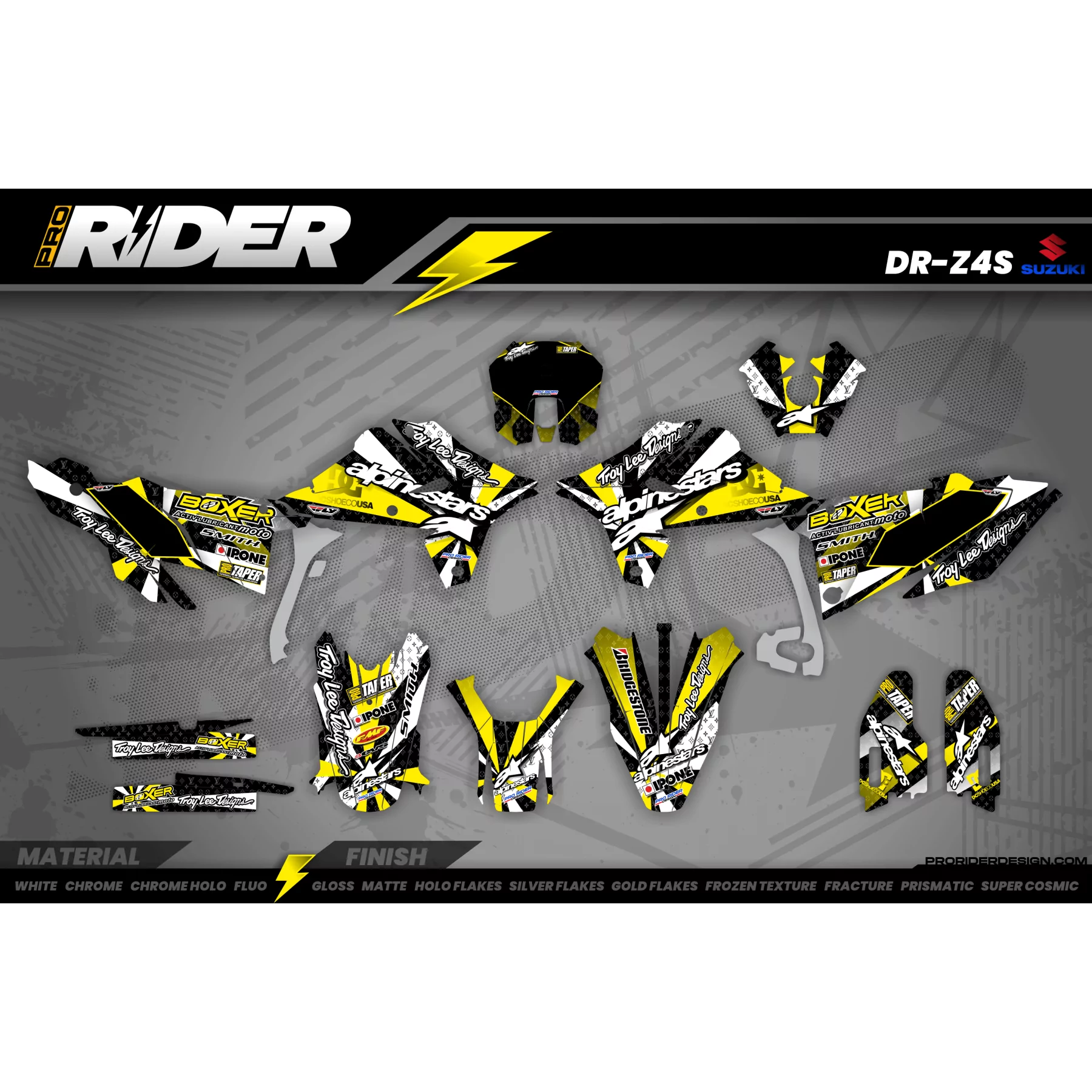 Kit adesivos moto KIT ADESIVOS MOTOCROSS SUZUKI | Sowix