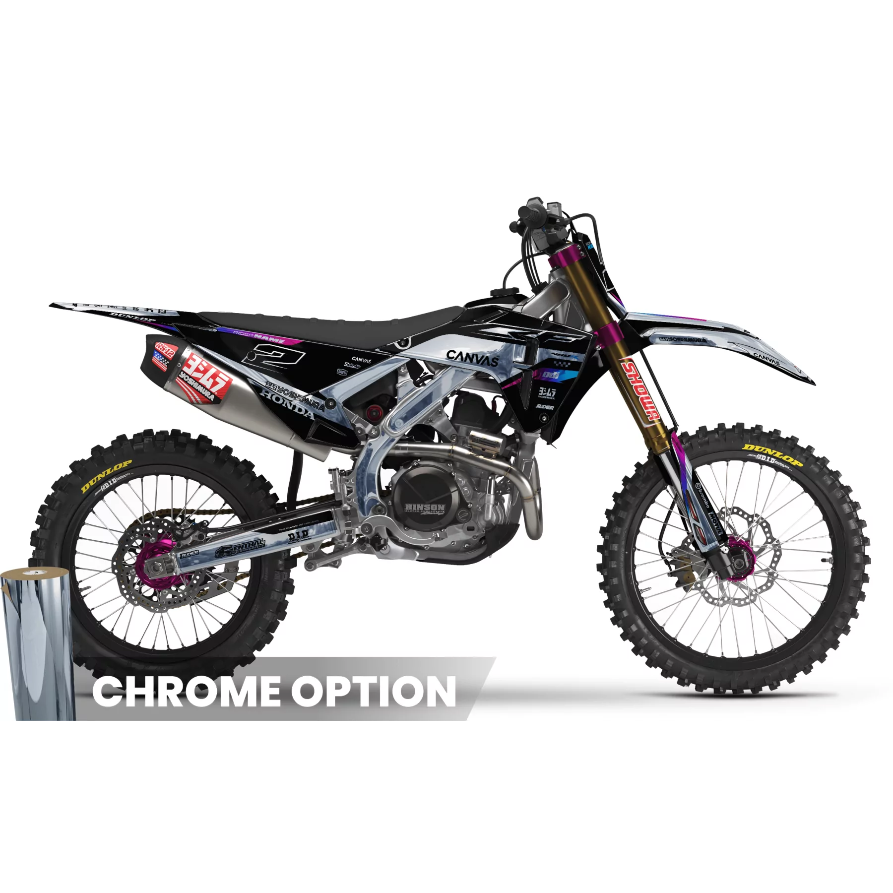 Kit adesivos moto Kit adesivos MOTOCROSS HONDA | Honktor