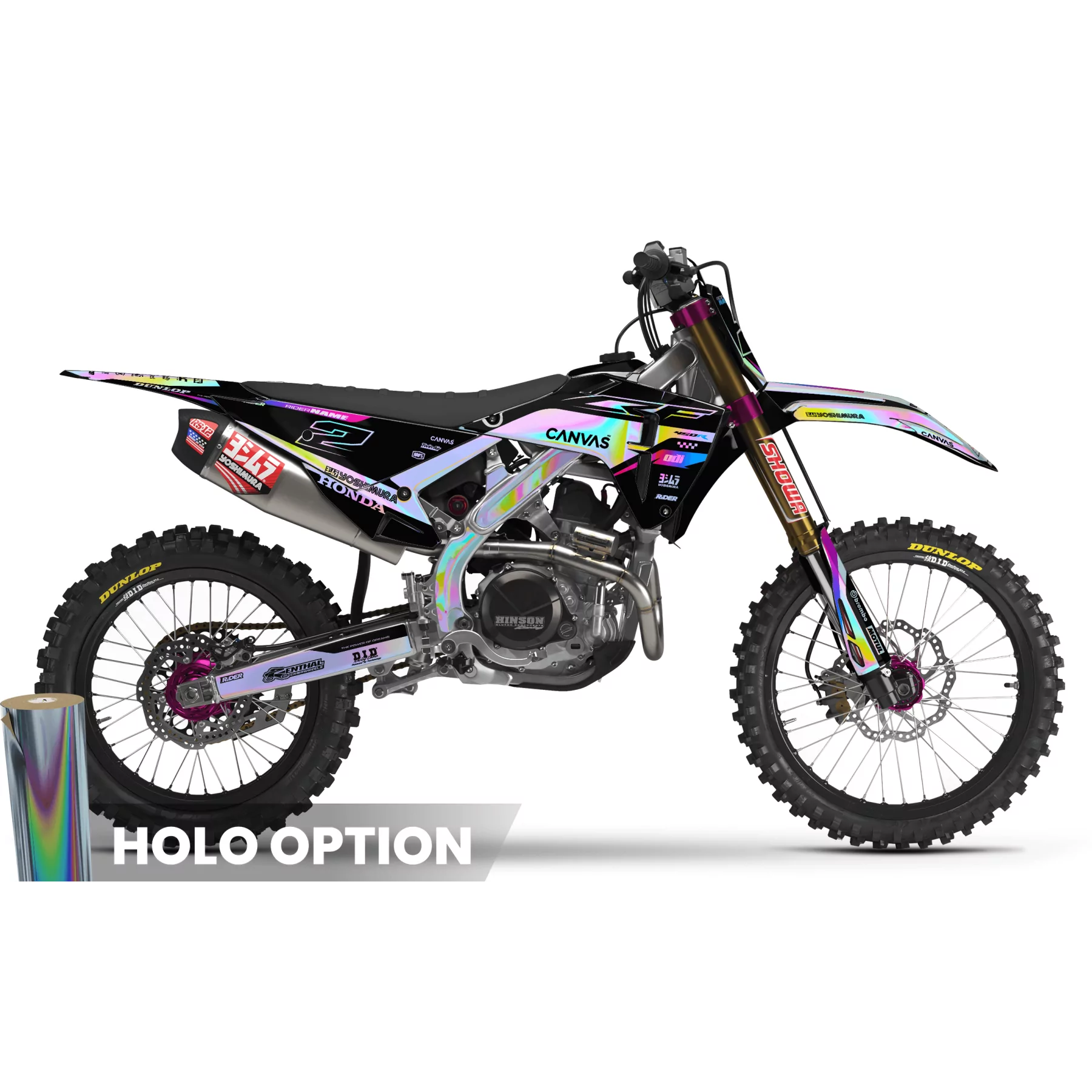 Kit adesivos moto Kit adesivos MOTOCROSS HONDA | Honktor