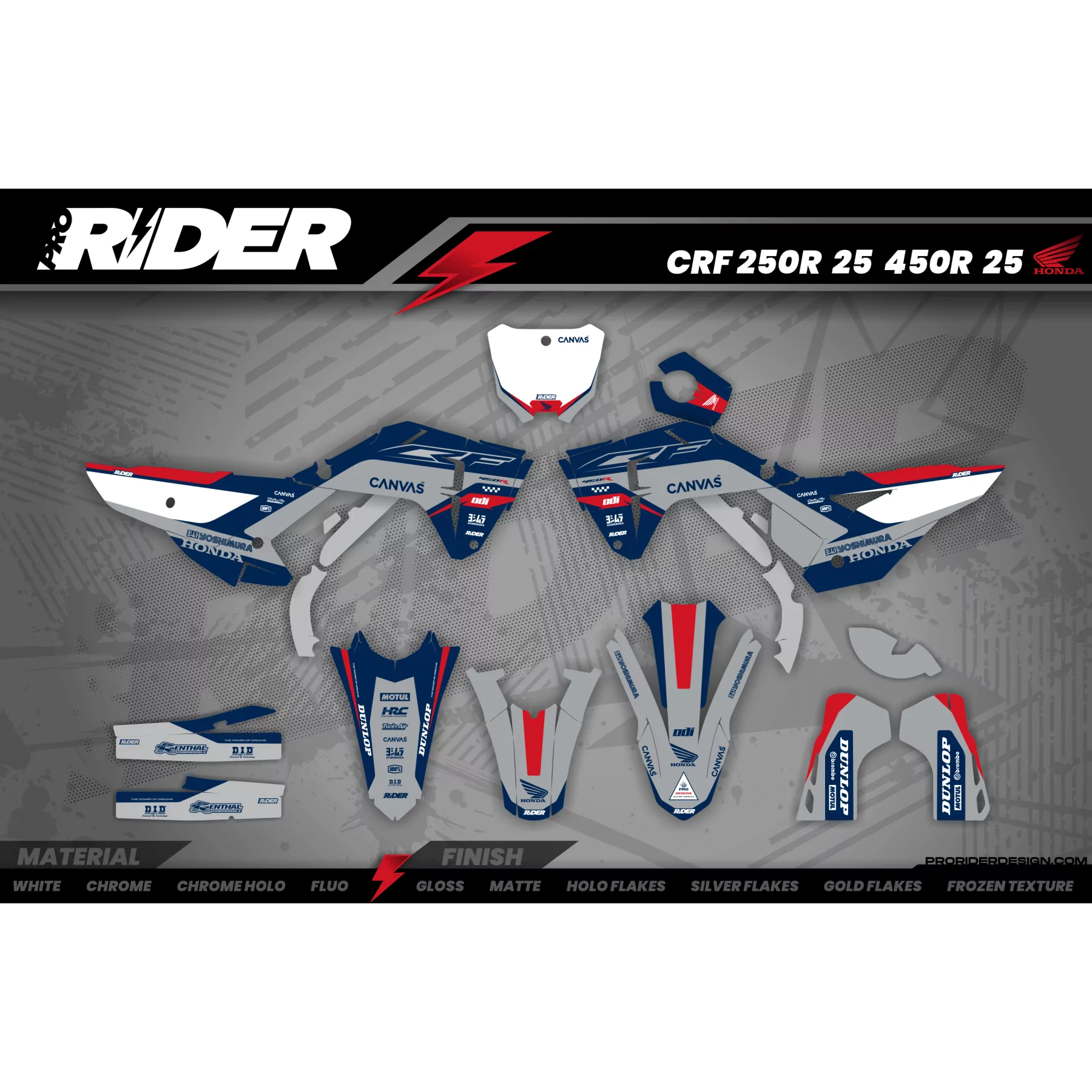 Stickerset moto STICKERSET MOTOCROSS HONDA | Hanfix