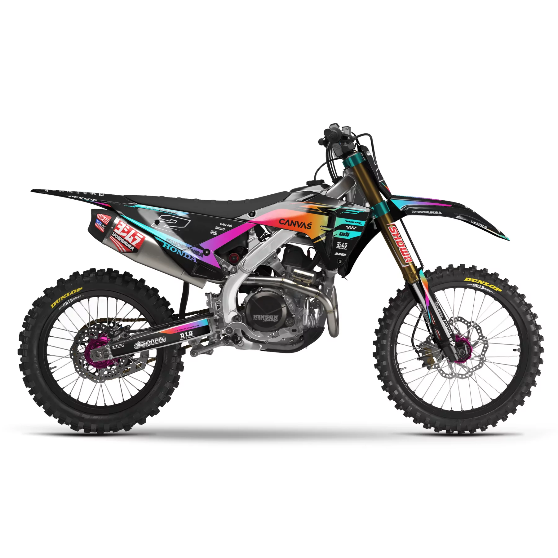 Kit adesivos moto Kit adesivos MOTOCROSS HONDA | Hanox
