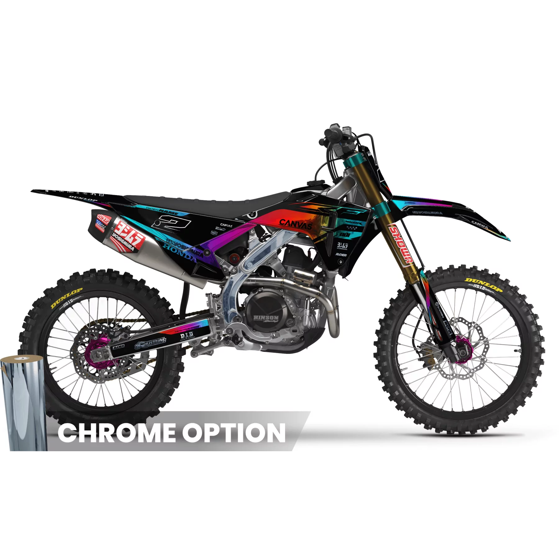 Kit adesivos moto Kit adesivos MOTOCROSS HONDA | Hanox