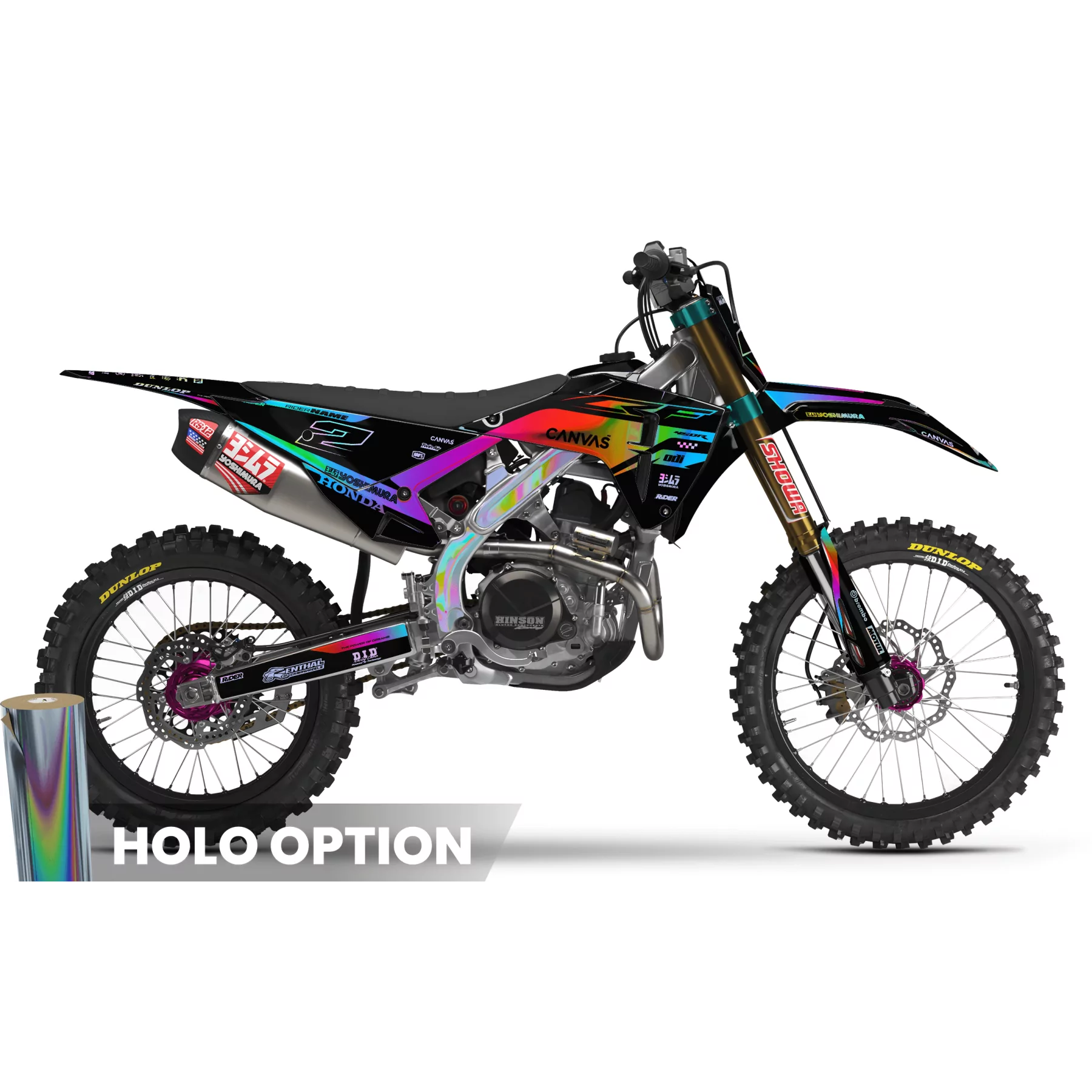 Kit adesivos moto Kit adesivos MOTOCROSS HONDA | Hanox