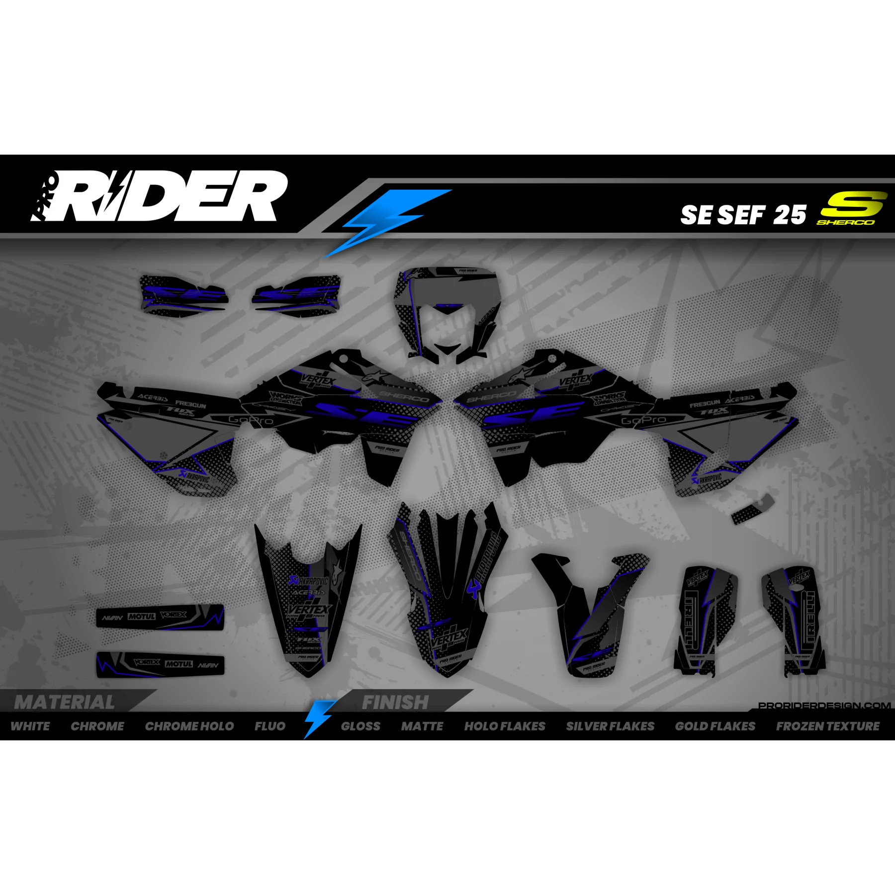 Kit adesivos moto Kit adesivos MOTOCROSS SHERCO I Wilded