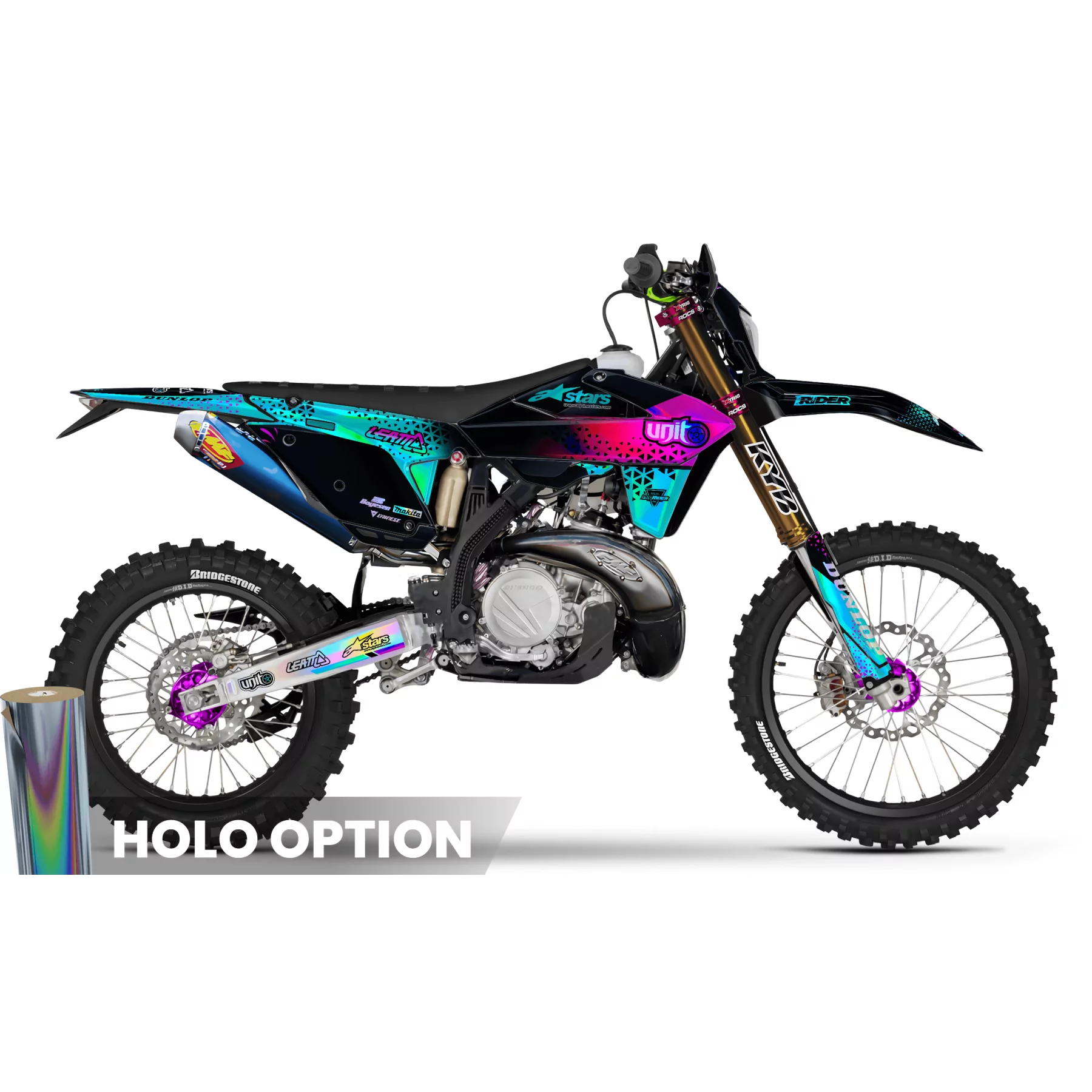 Kit adesivos moto Kit adesivos MOTOCROSS SHERCO | Showab