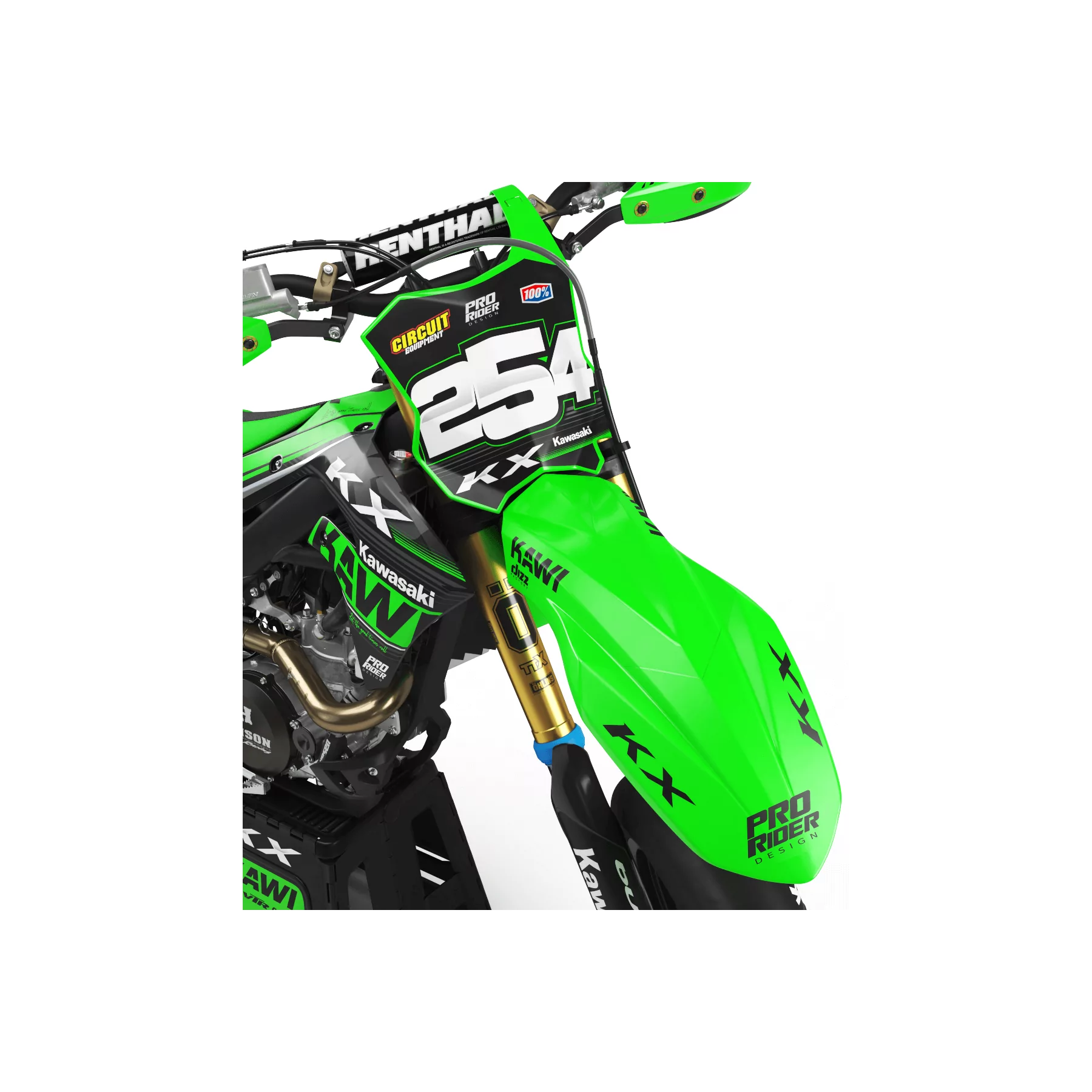 GRAPHICS moto GRAPHICS Motocross KAWASAKI KAWi new