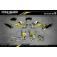 Dekor Motorrad DEKOR Motocross ALPINESTARS Gelb (ref:prda4e) - 3D