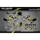 Dekor Motorrad DEKOR Motocross ALPINESTARS Gelb (ref:prda4e) - 3D