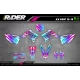Stickerset motor Stickerset MOTOCROSS KAWASAKI SAVAGE