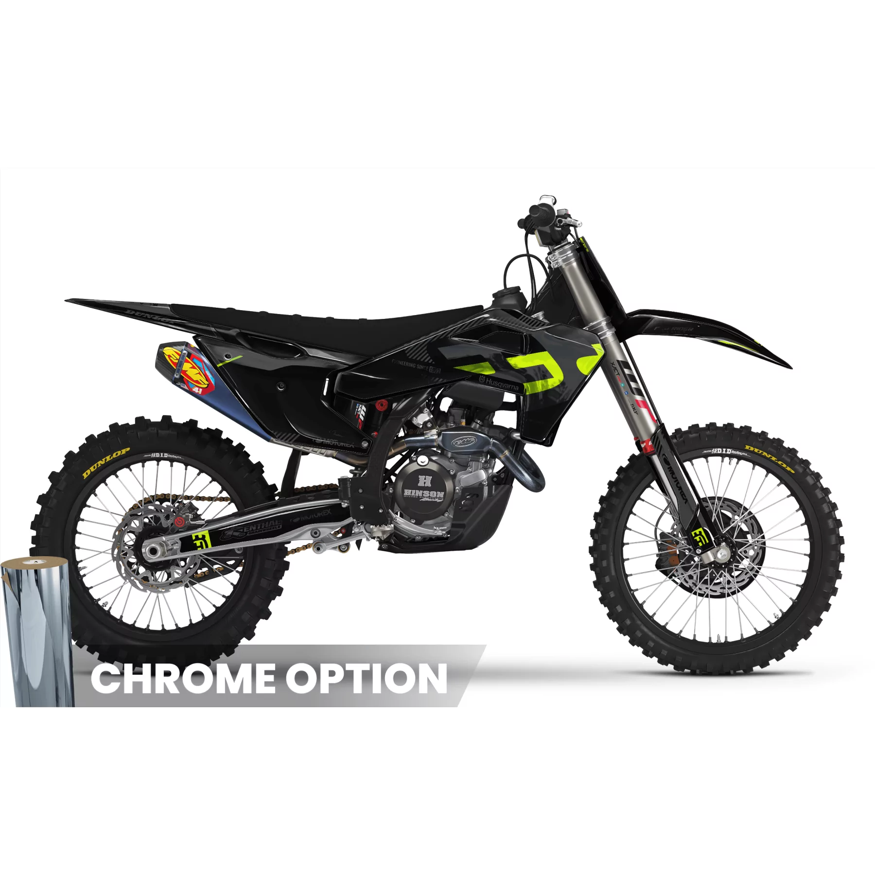 Stickerset moto STICKERSET MOTOCROSS HUSQVARNA DARK VENOM