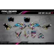 Kit adesivos para moto KIT ADESIVOS DE MOTOCROSS PERSONALIZADO ALPINESTARS MULTI (ref:prda4a) 3D