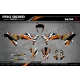 Kit adesivos moto KIT ADESIVOS Motocross PERSO MOTOCROSS ALPINESTARS laranja (ref:prda4f) 3D