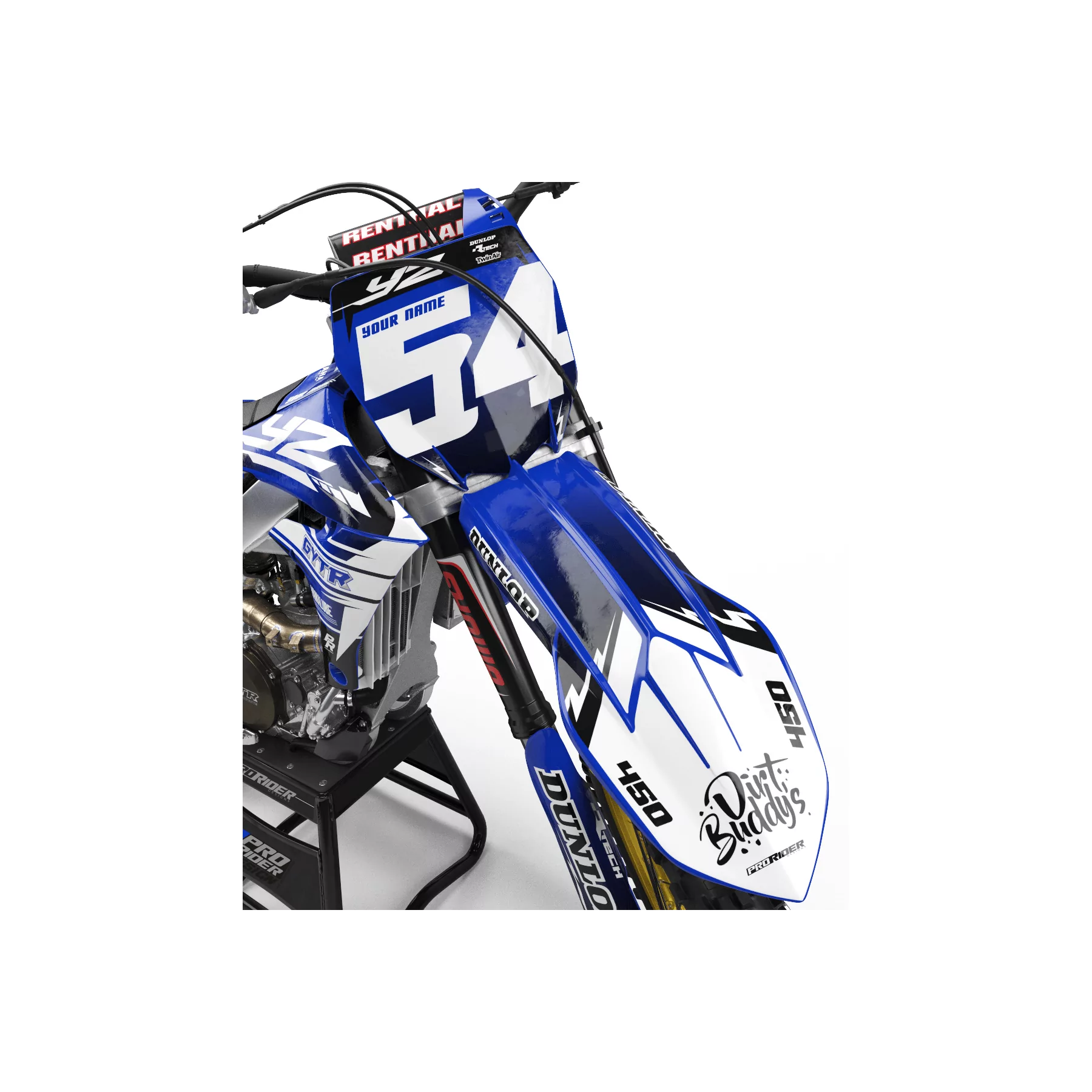 STICKERSET motor Stickerset Motocross YAMAHA GYTR DIRT BUDDY'S