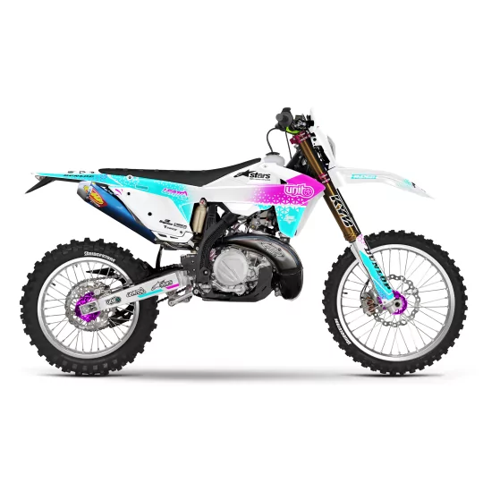 Kit adesivos moto KIT ADESIVOS Motocross PERSO UNIT WHITE