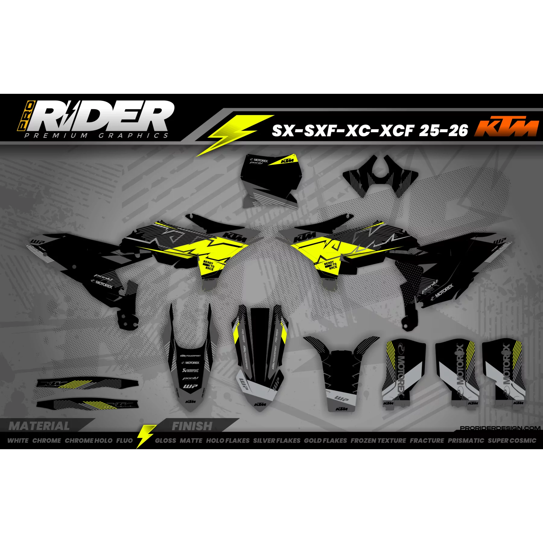 Moto stickerset STICKERSET MOTOCROSS KTM | Varex