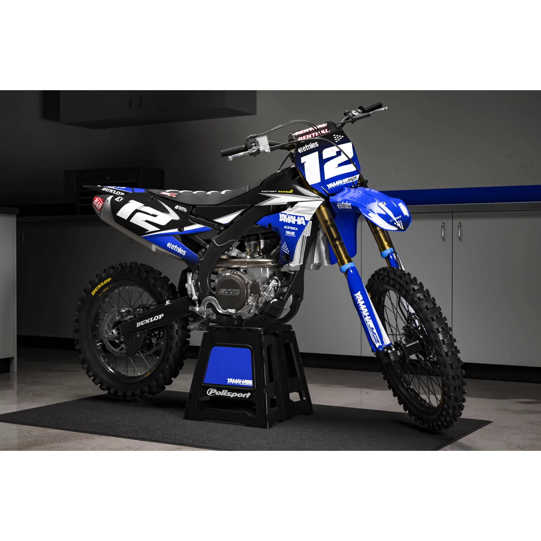 STICKERSET motor Stickerset Motocross YAMAHA PROX BLACK