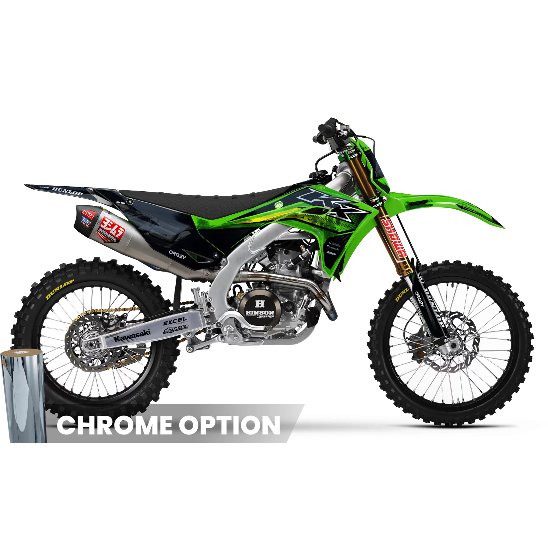 Stickerset motor STICKERSET MOTOCROSS KAWASAKI | Overload