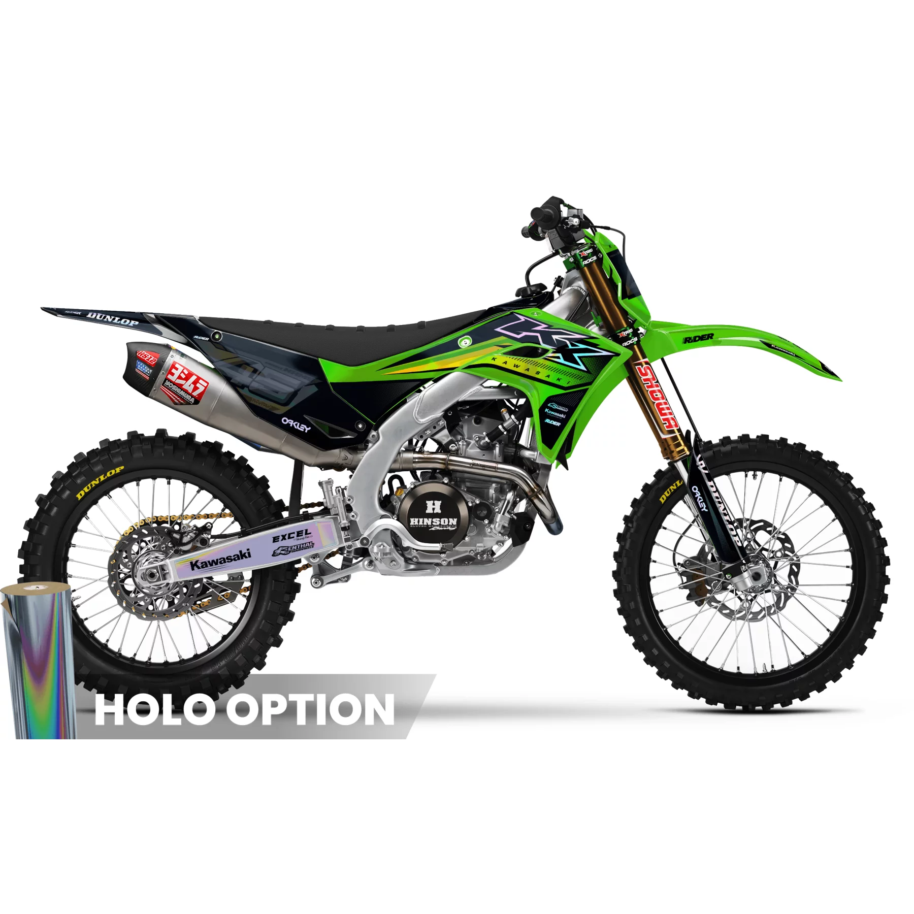 Kit adesivos moto KIT ADESIVOS MOTOCROSS KAWASAKI | Overload