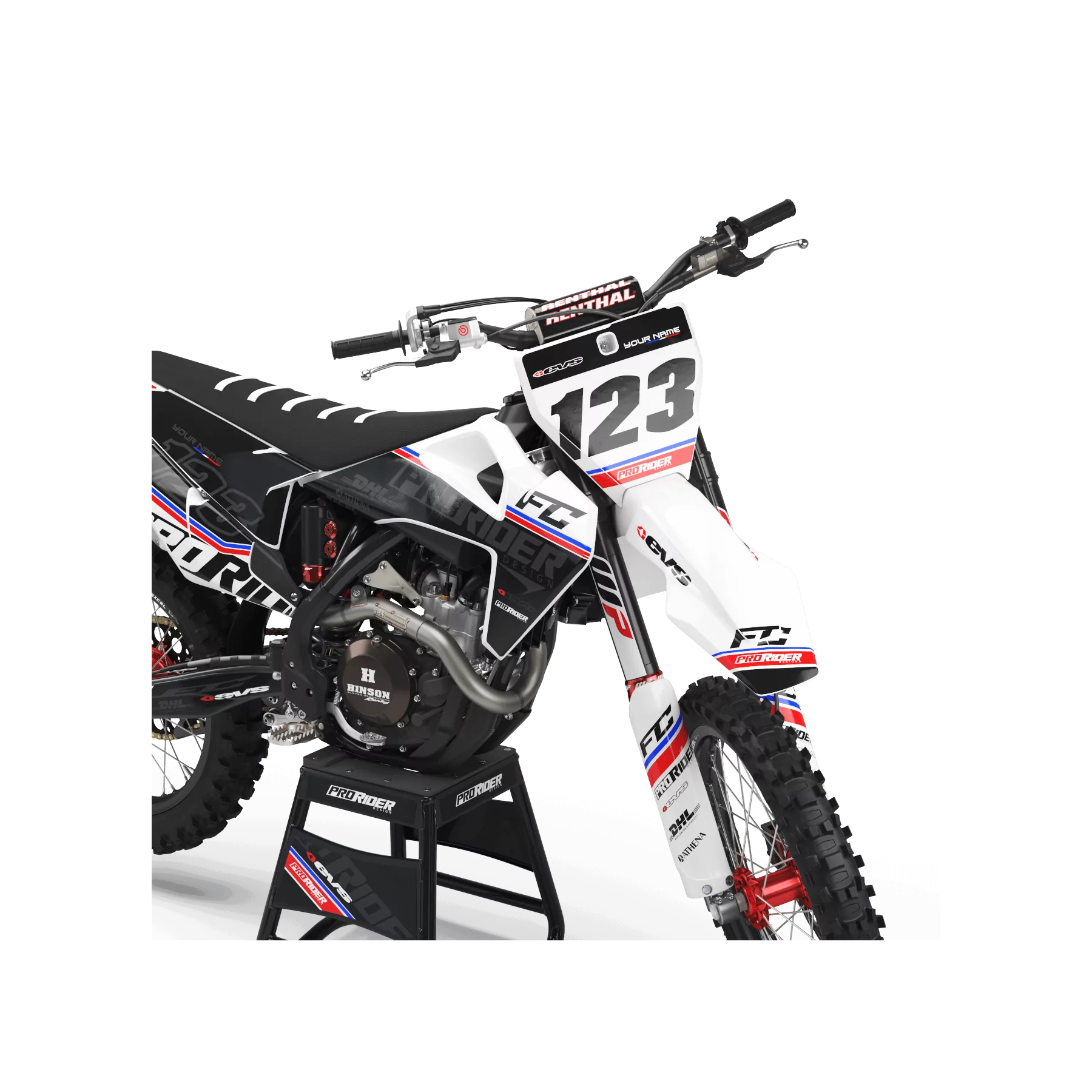 Kit adesivos moto KIT ADESIVOS Motocross HUSQVARNA EVS FRENCH TOUCH