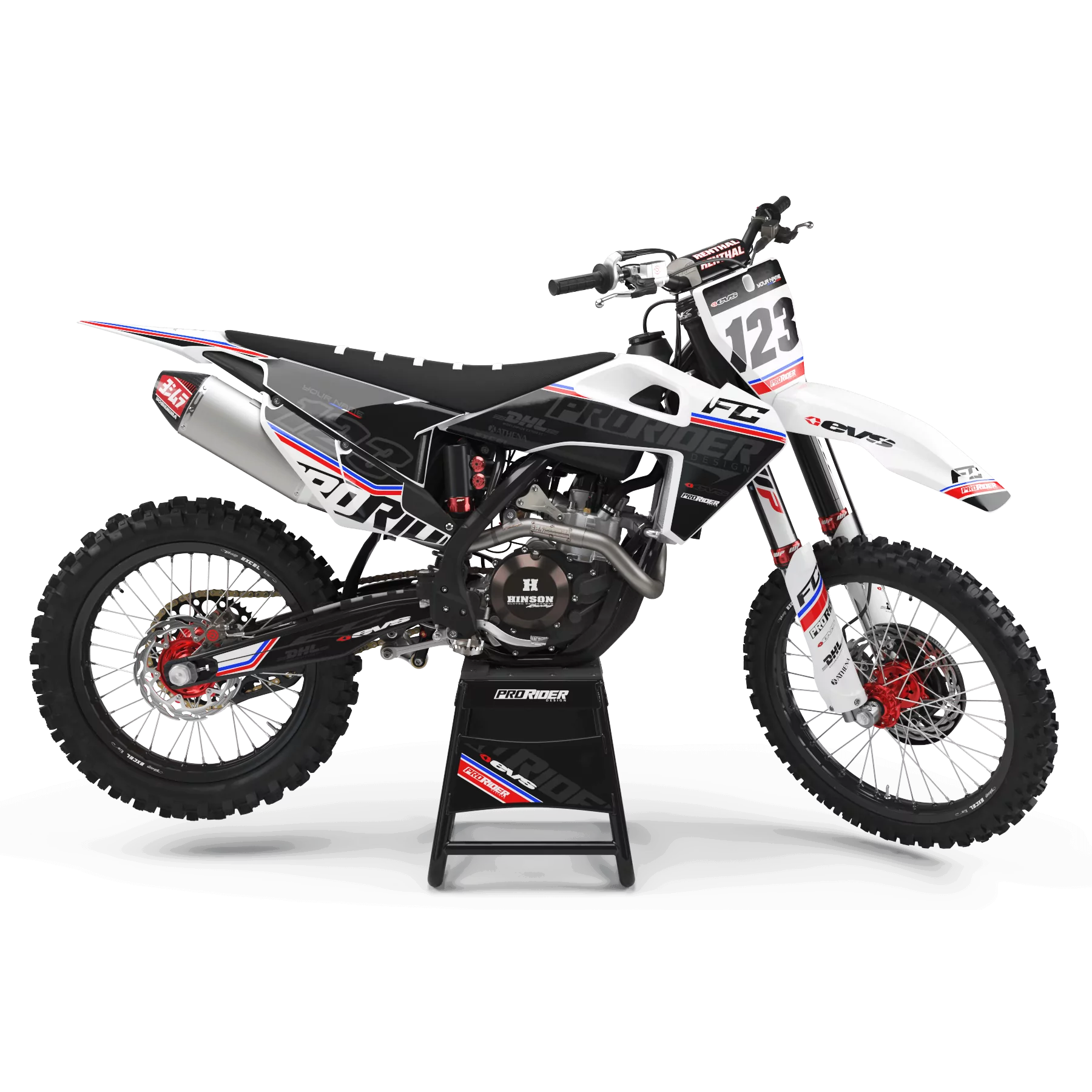 Kit adhesivos moto KIT ADHESIVOS Motocross HUSQVARNA EVS FRENCH TOUCH