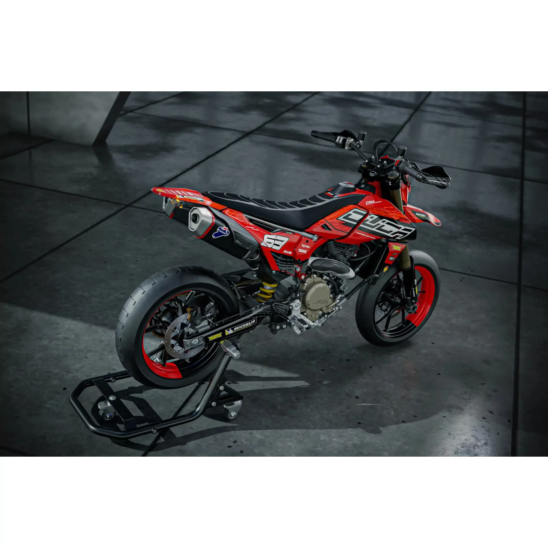 Moto stickerset STICKERSET MOTO DUCATI HYPERMOTARD 698 MONO | Hypero