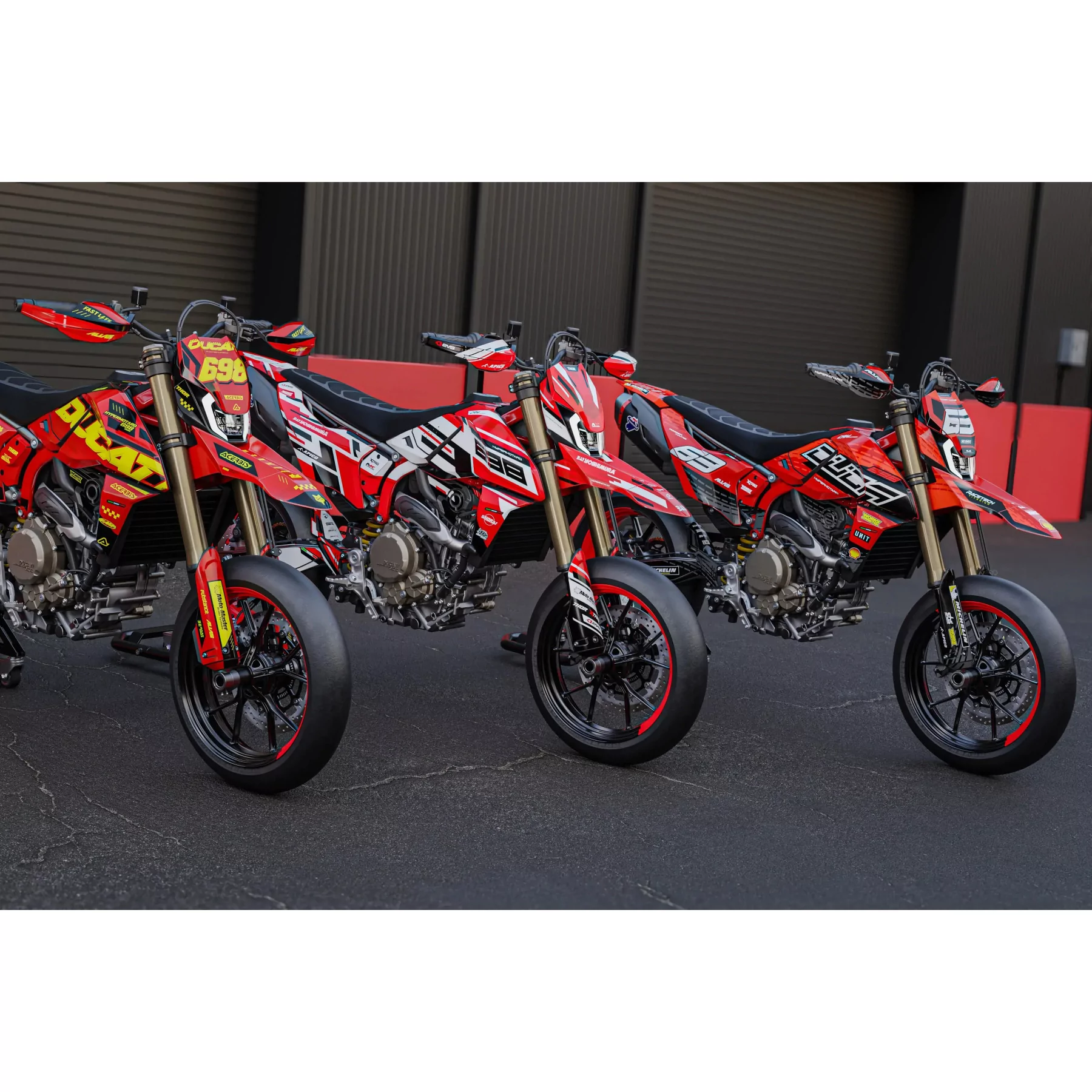 Moto stickerset STICKERSET MOTO DUCATI HYPERMOTARD 698 MONO | Hypero