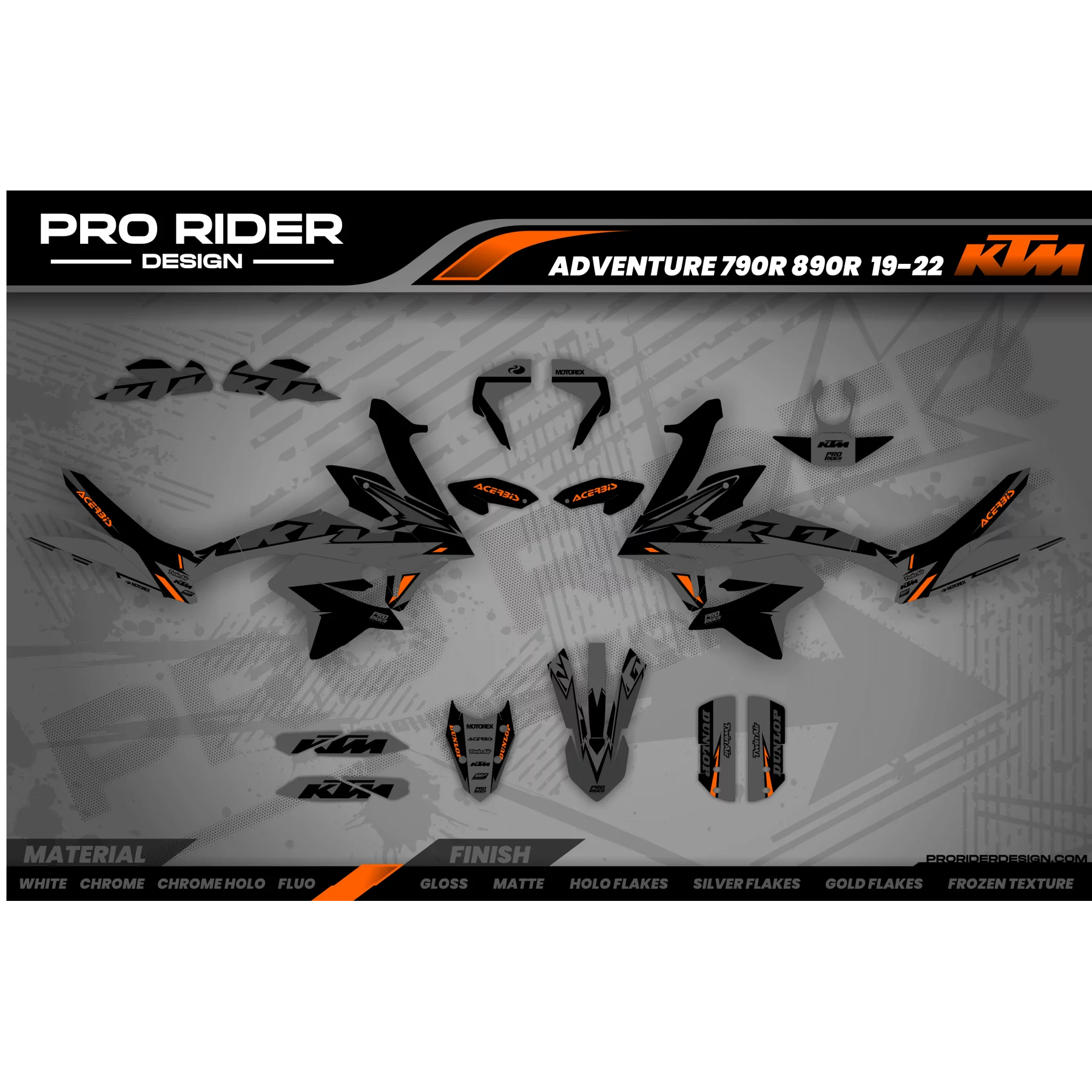 Kit adesivos moto Kit adesivos KTM ADVENTURE | Acerbis finition