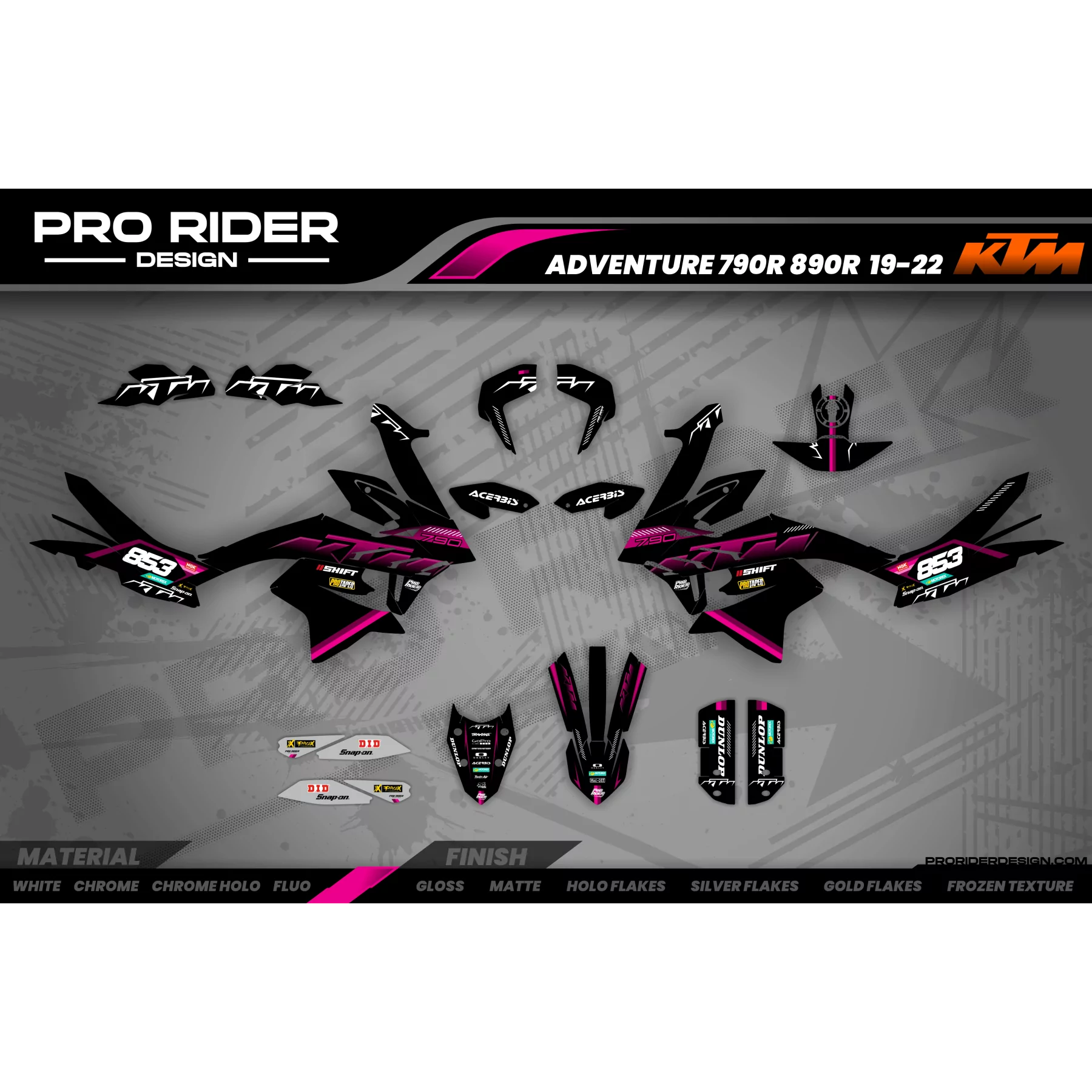 Moto stickerset Stickerset KTM ADVENTURE | Vokox