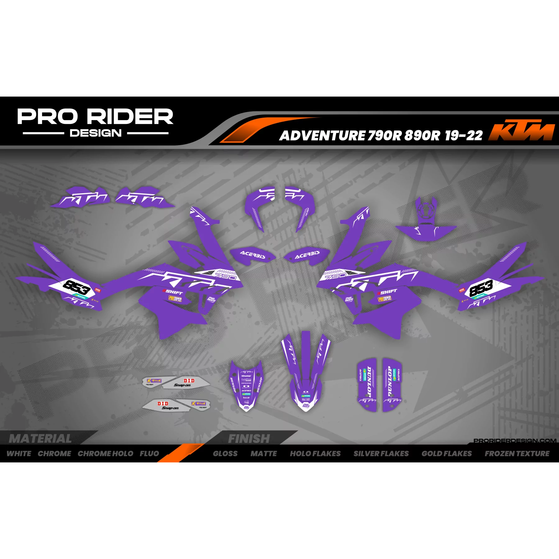 Kit adesivos moto Kit adesivos KTM ADVENTURE | Vorak