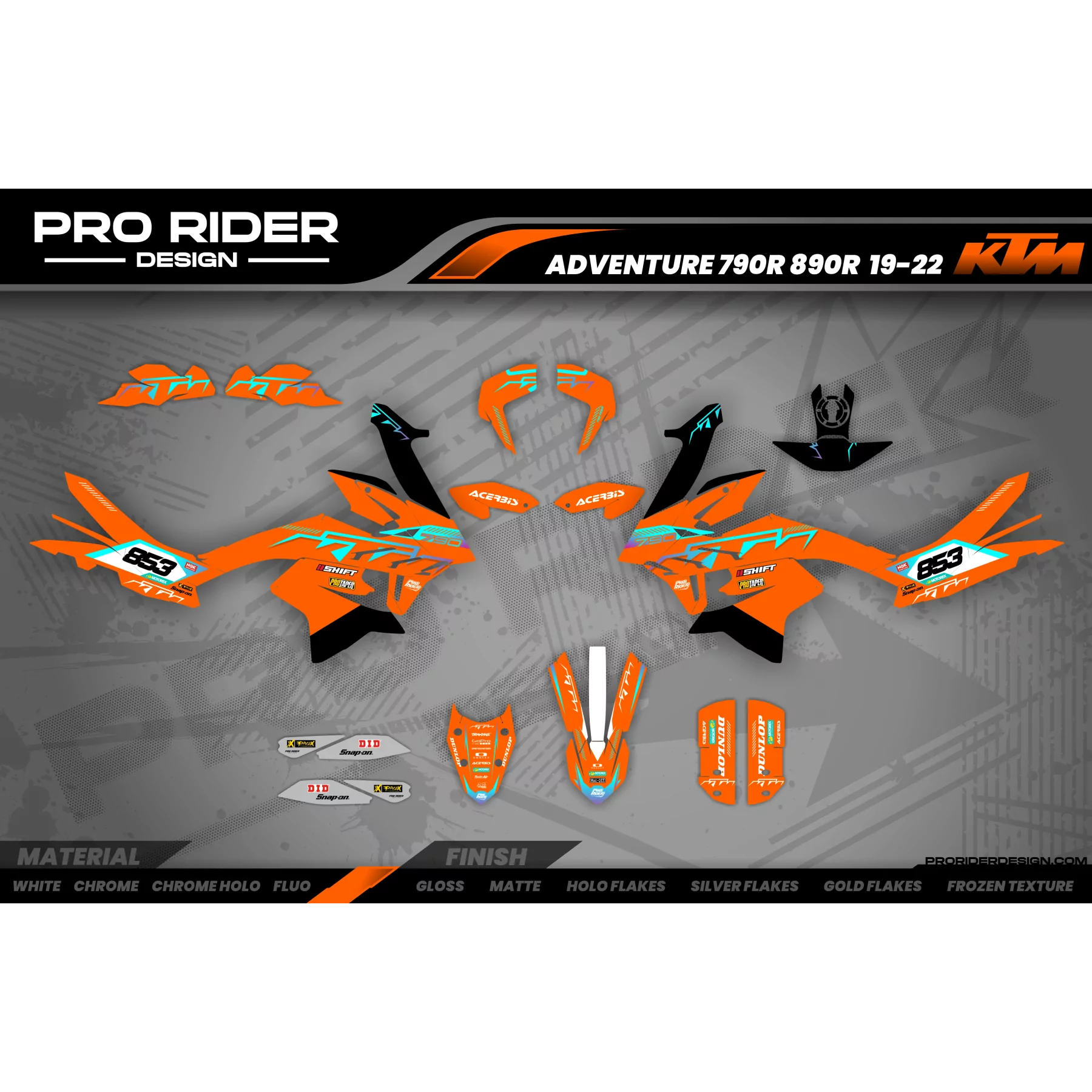 Motorrad Dekor Dekor KTM ADVENTURE | Kovia