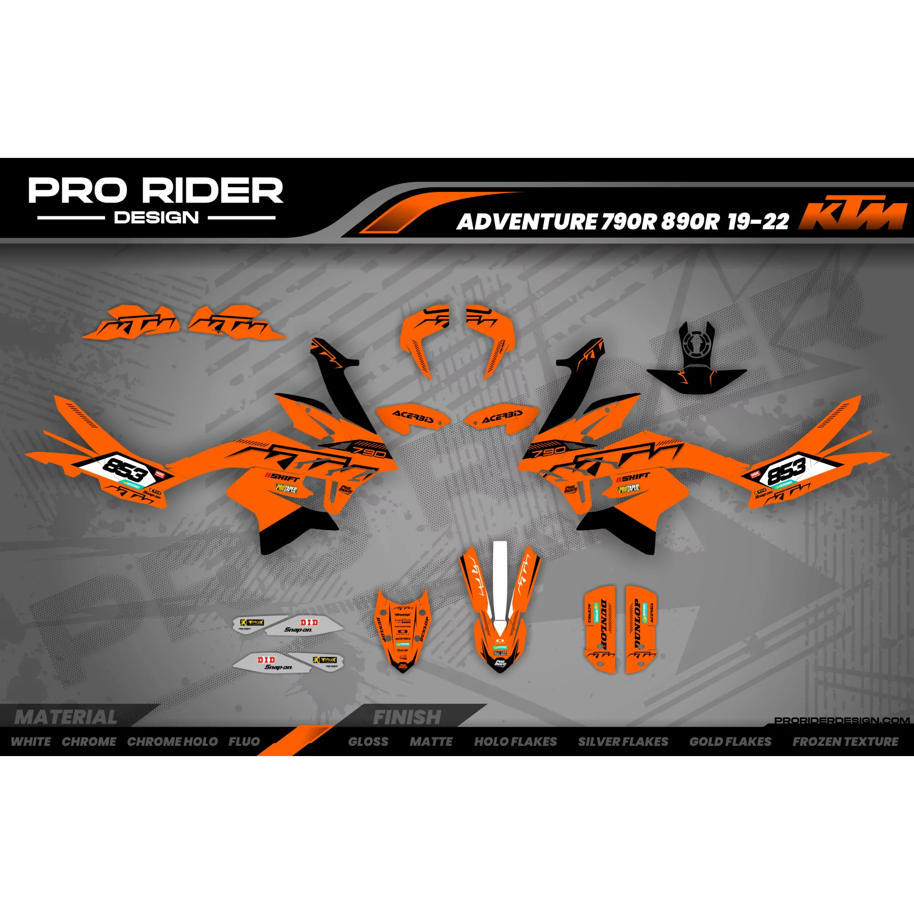 Kit adesivos moto Kit adesivos KTM ADVENTURE | Nojak
