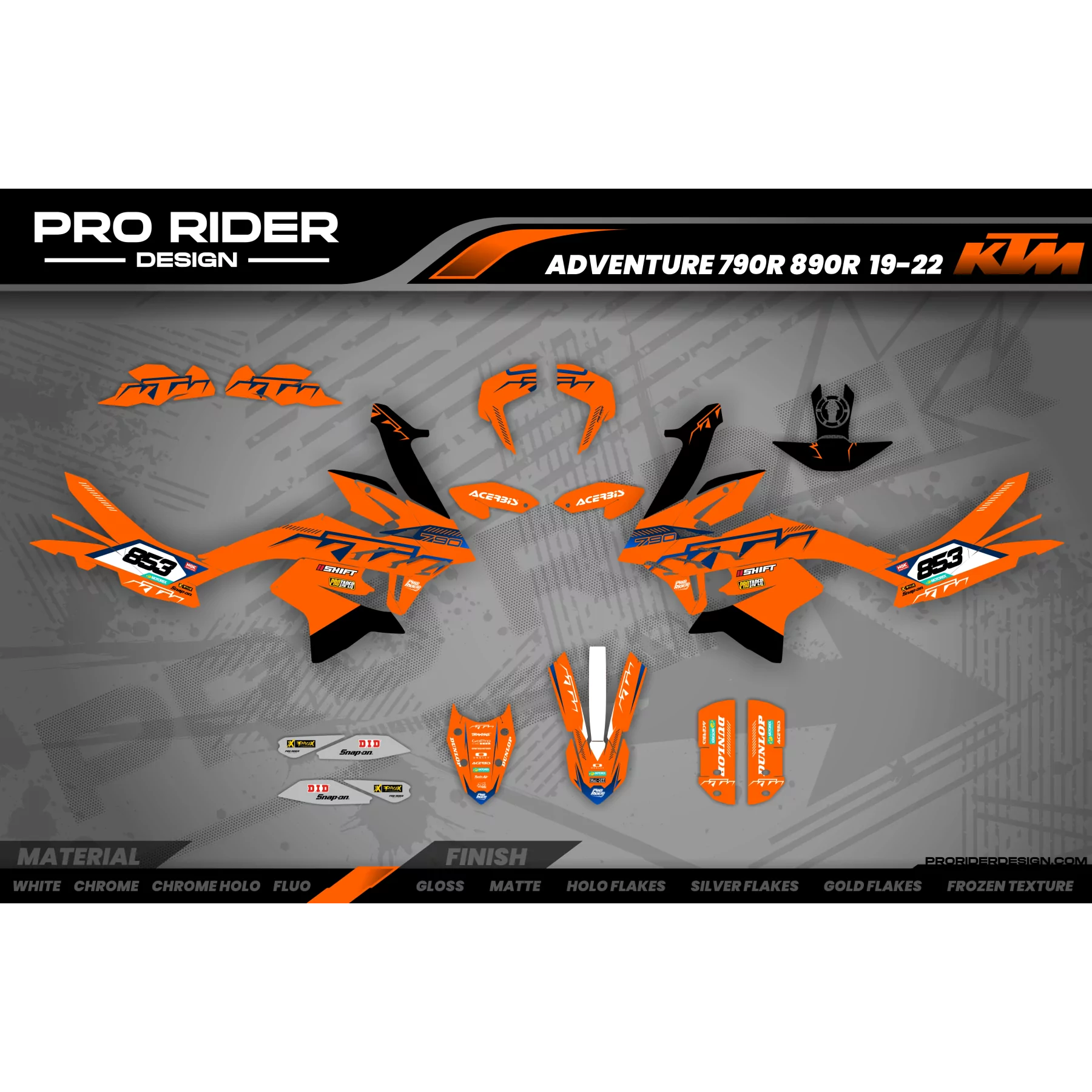 Motorrad Dekor Dekor KTM ADVENTURE | Kalan