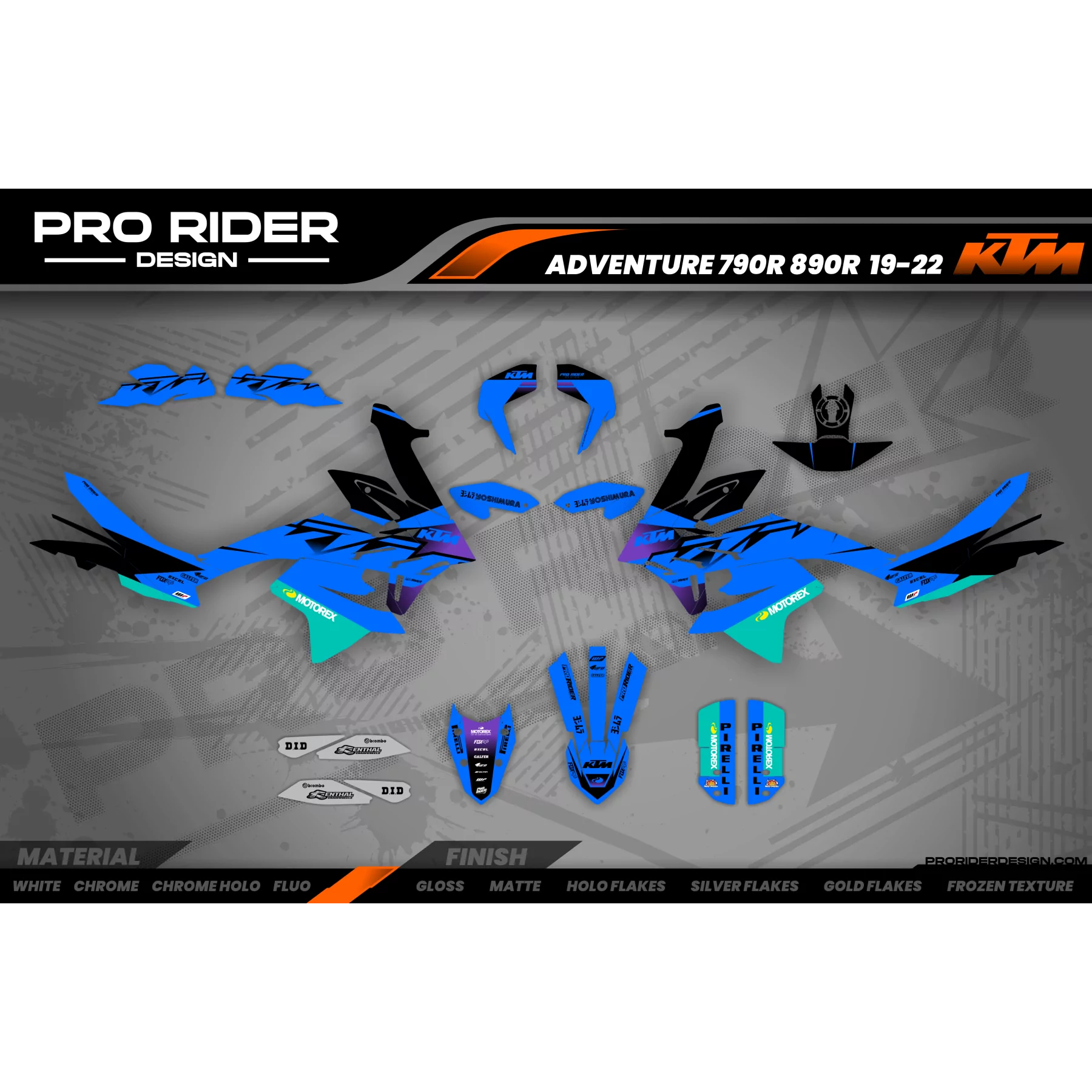 Moto stickerset Stickerset KTM ADVENTURE | Vanex