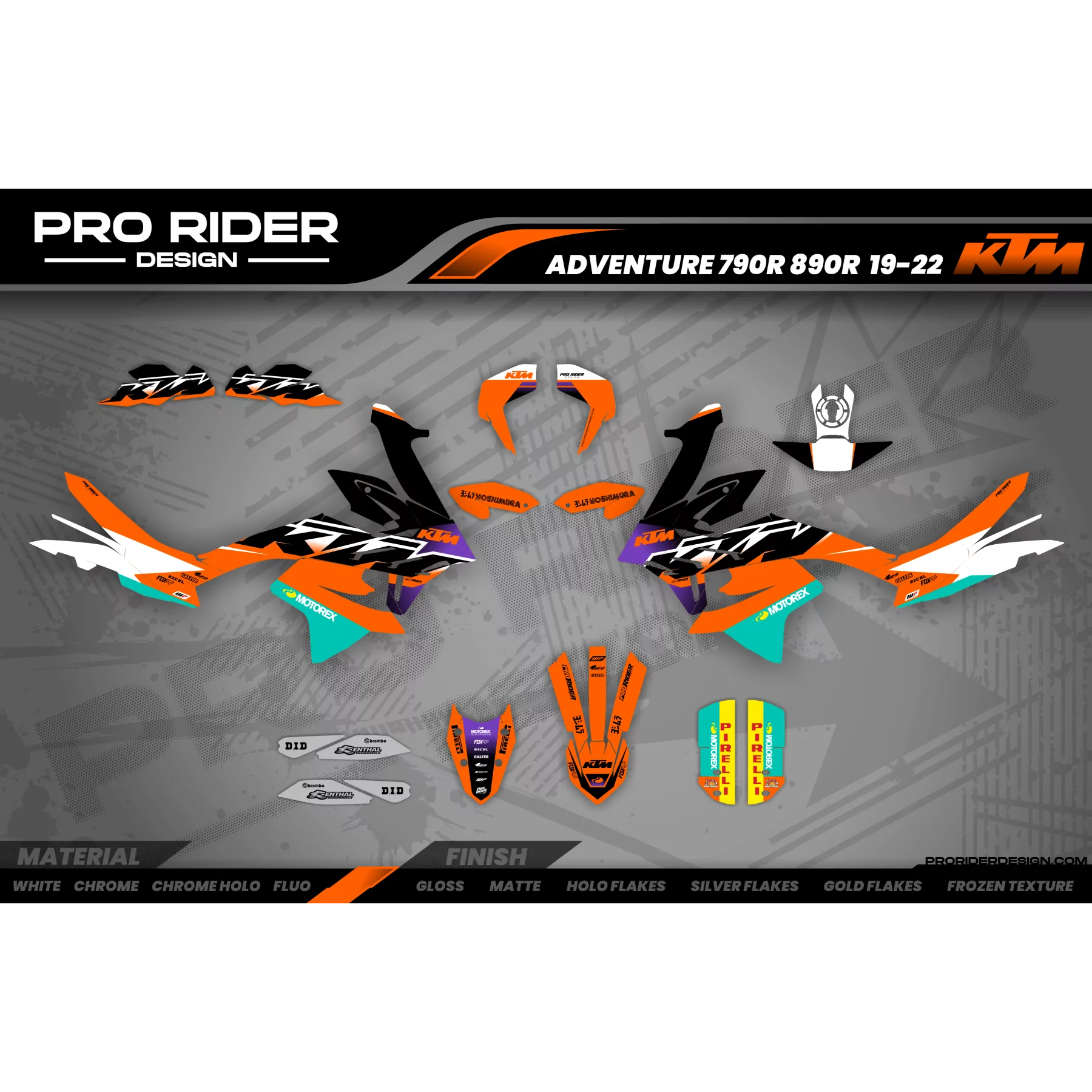 Moto stickerset Stickerset KTM ADVENTURE | Vanka