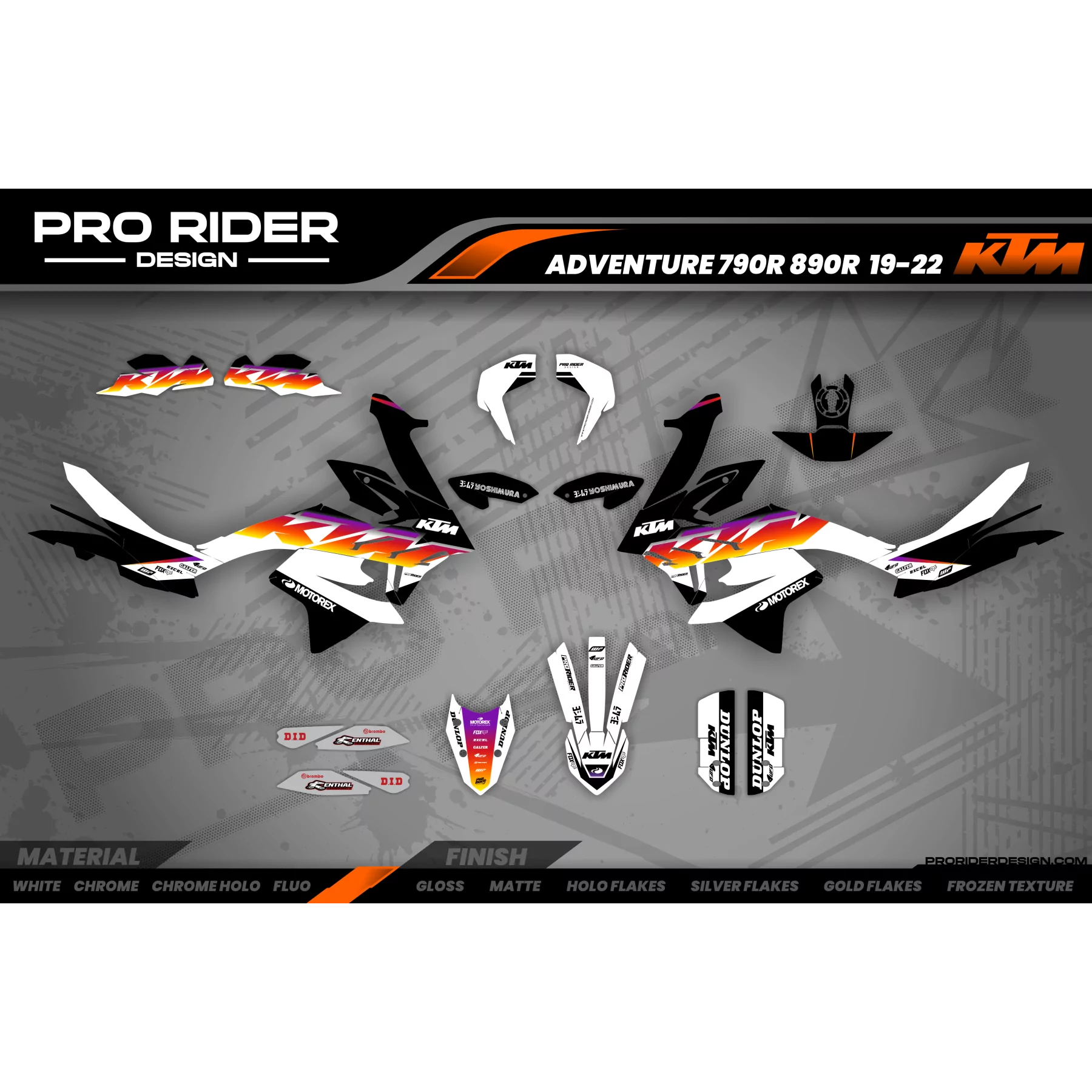 Moto stickerset Stickerset KTM ADVENTURE | Varako