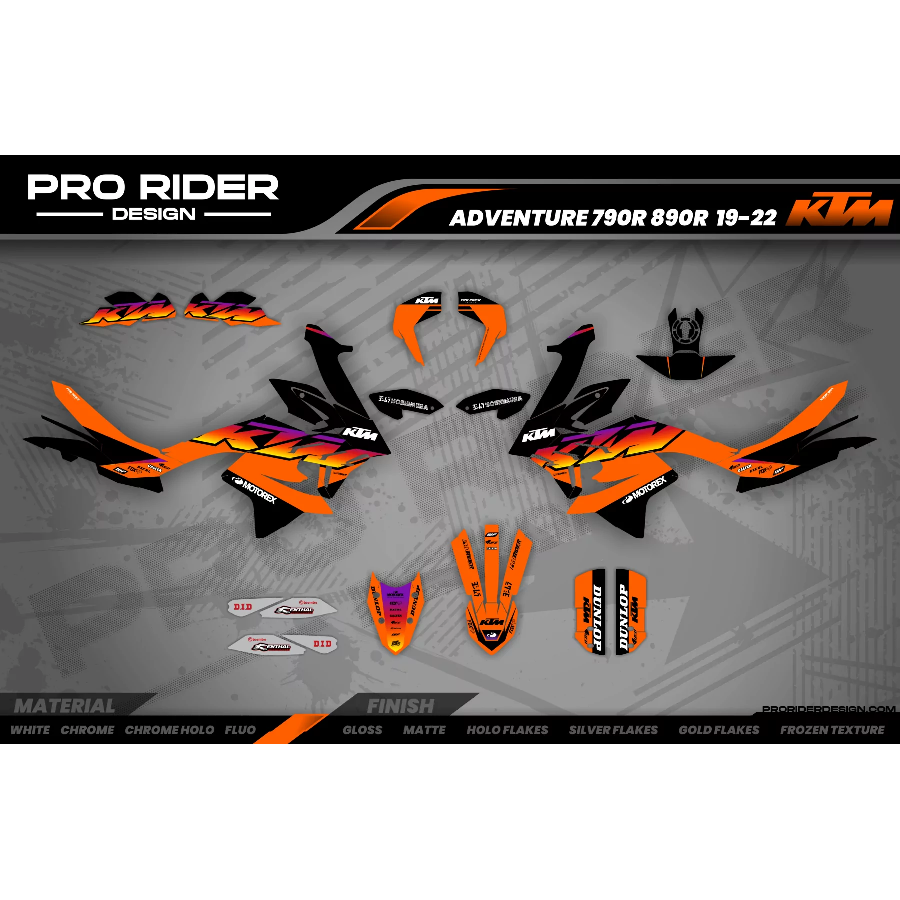 Moto stickerset Stickerset KTM ADVENTURE | Varanom