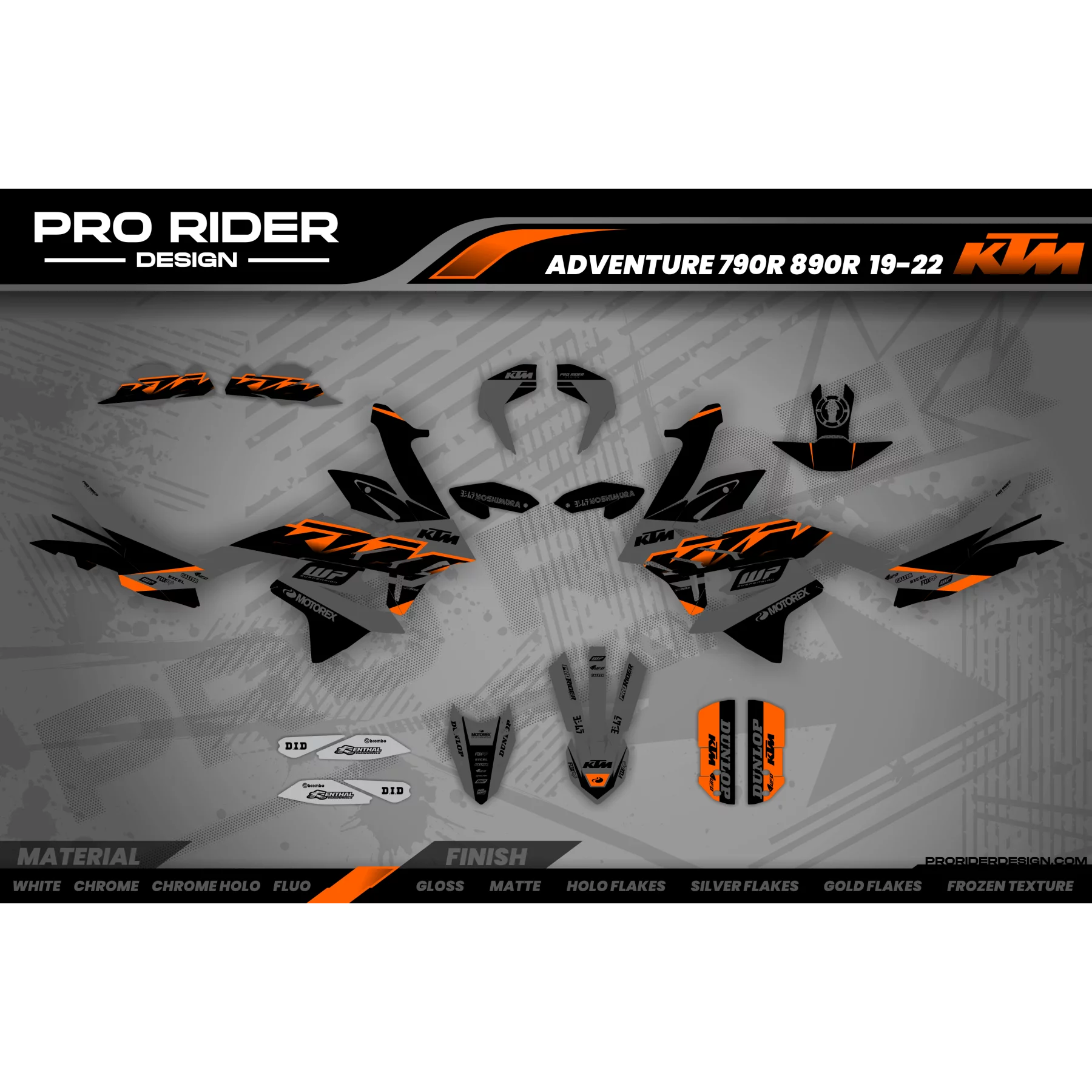 Moto stickerset Stickerset KTM ADVENTURE | Variox