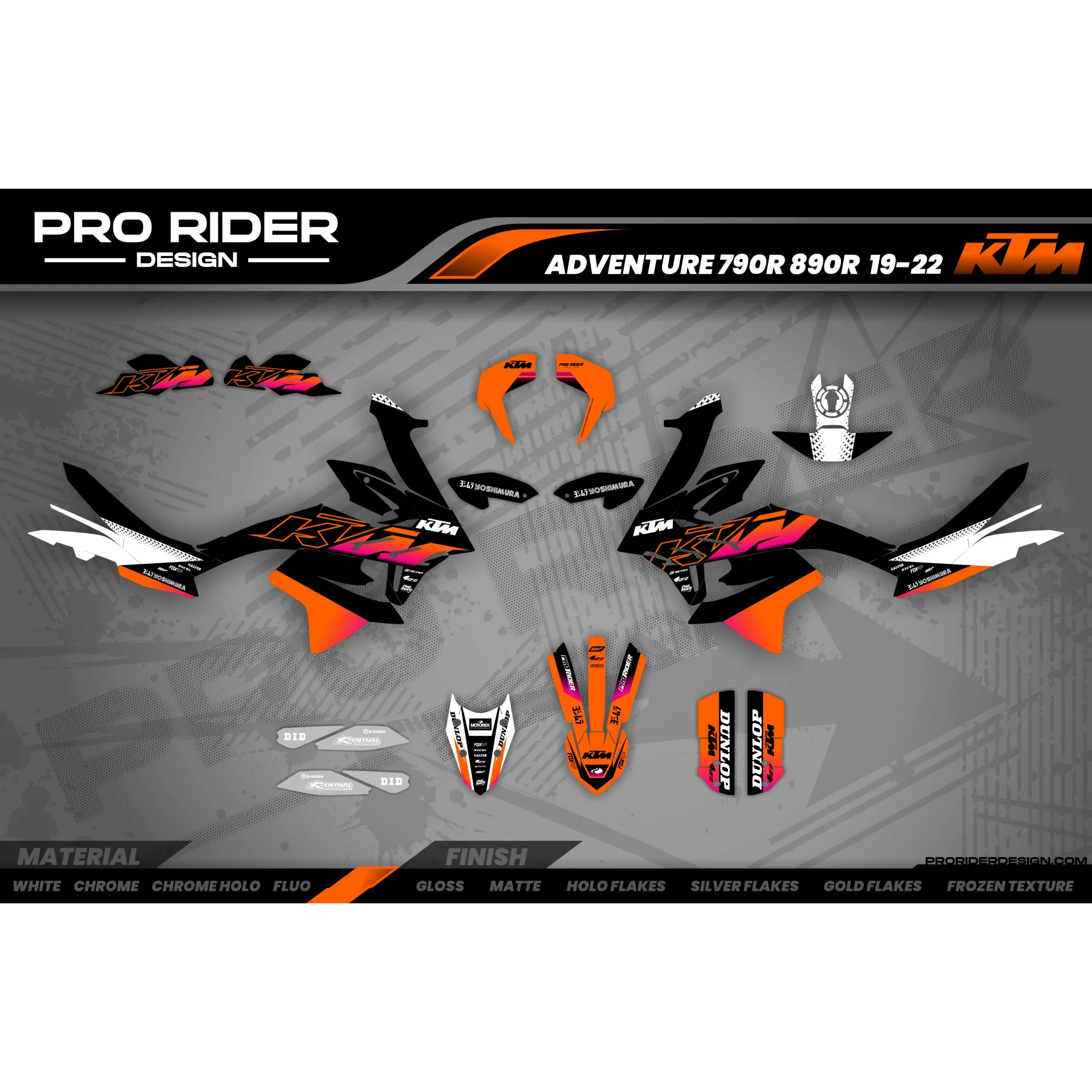 Motorrad-Dekor Dekor KTM ADVENTURE | Vowax