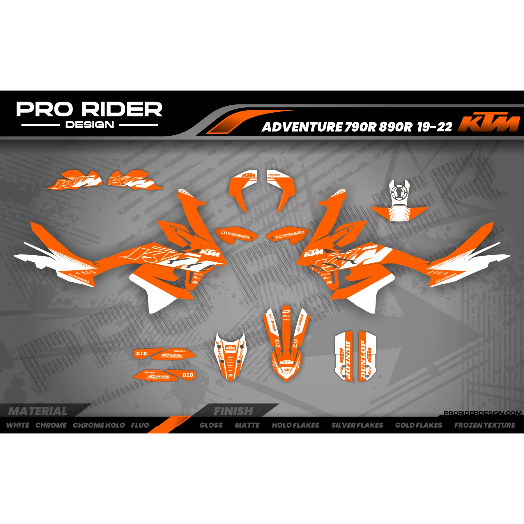 Motorrad-Dekor Dekor KTM ADVENTURE | Bomox