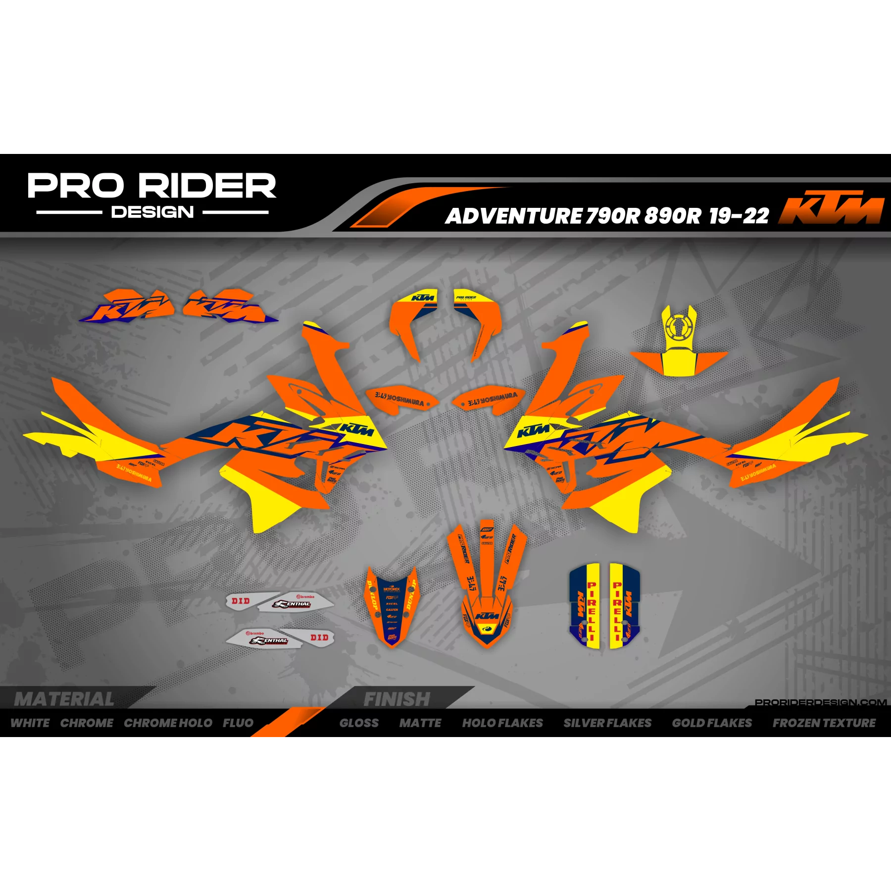 Kit adesivos moto Kit adesivos KTM ADVENTURE | Bokom