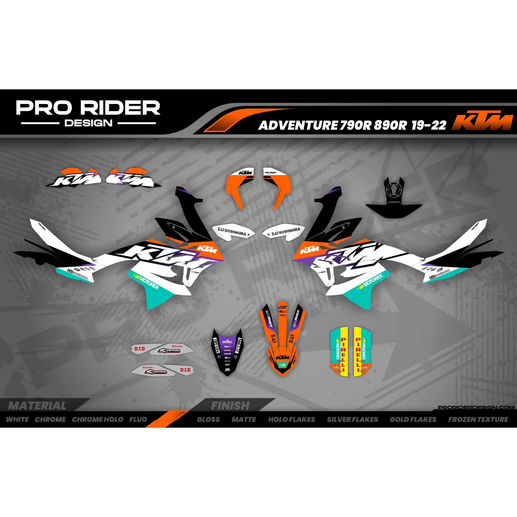 Moto stickerset Stickerset KTM ADVENTURE | Bokay