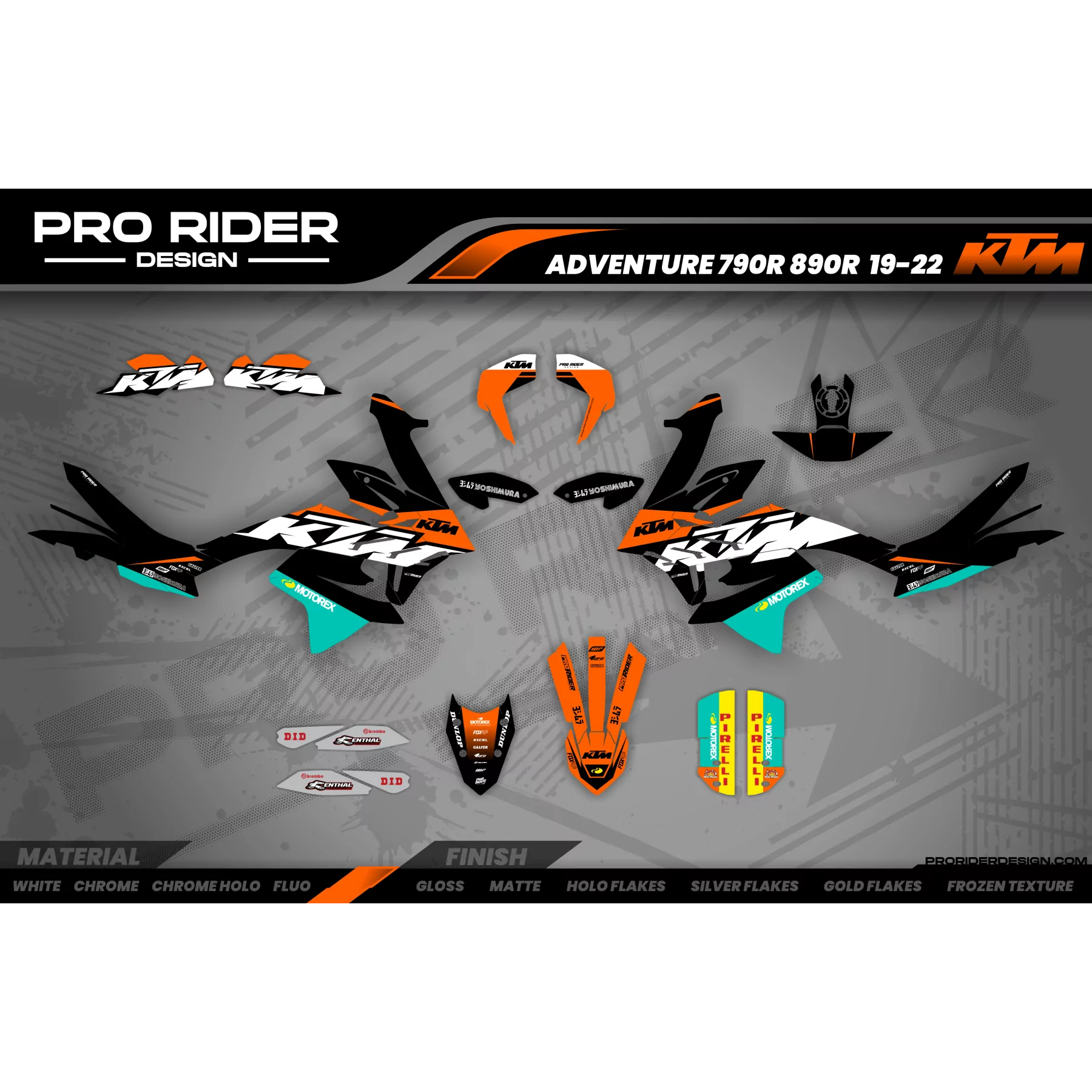 Kit adesivos moto Kit adesivos KTM ADVENTURE | Bolan